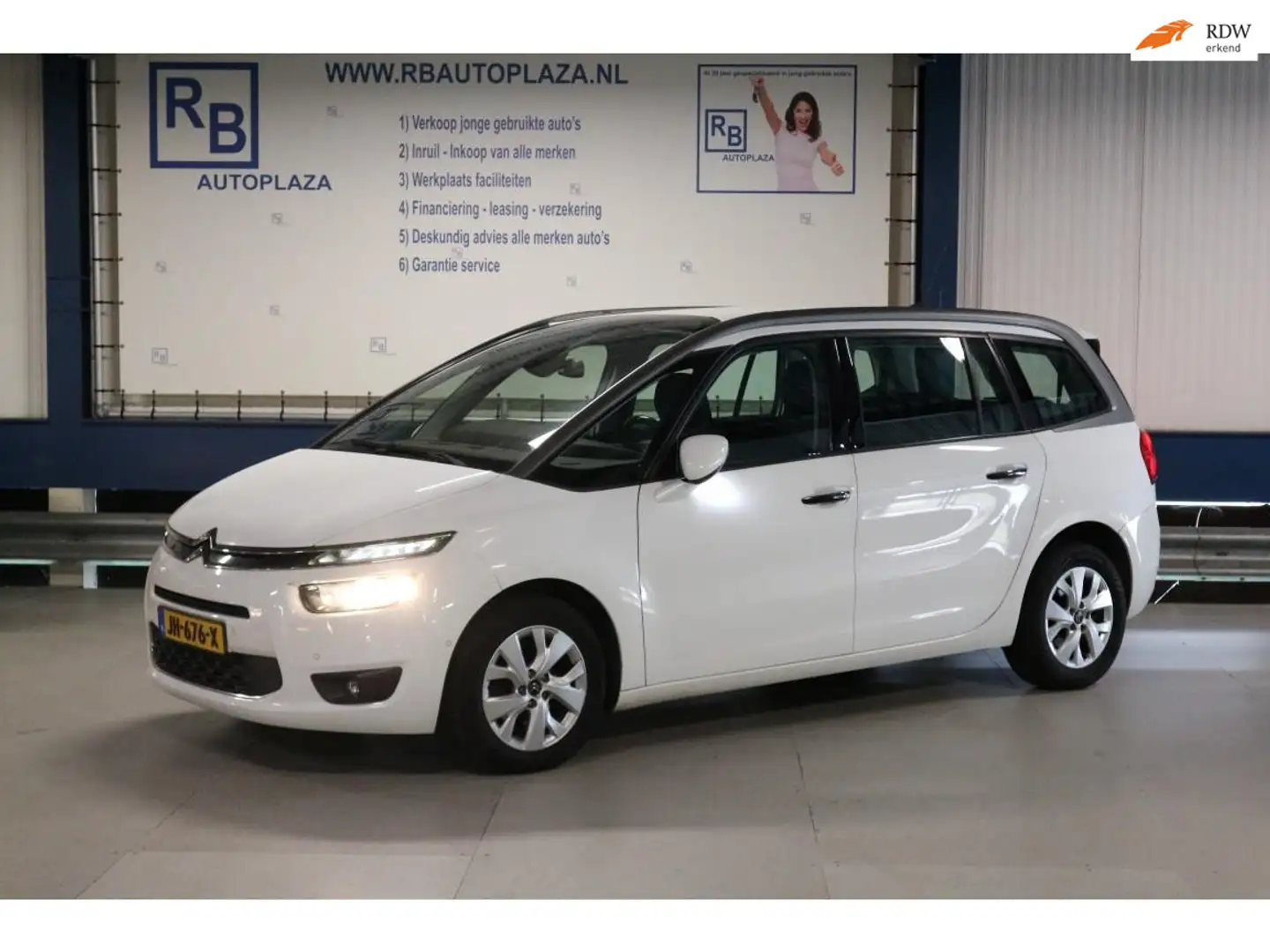 Citroen Grand C4 Picasso 1.6 VTi Intensive / 12 MND GARANTIE / 7 PERSOONS ! Blanc - 1