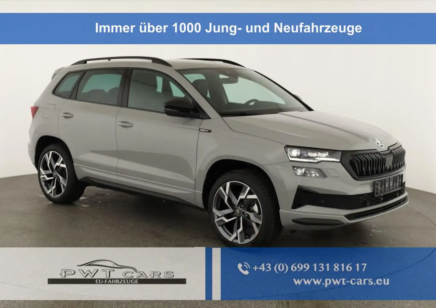 Skoda Karoq Sportline 4x4 2.0 TSI DSG Sportline, Pano, AHK,... Grau - 1