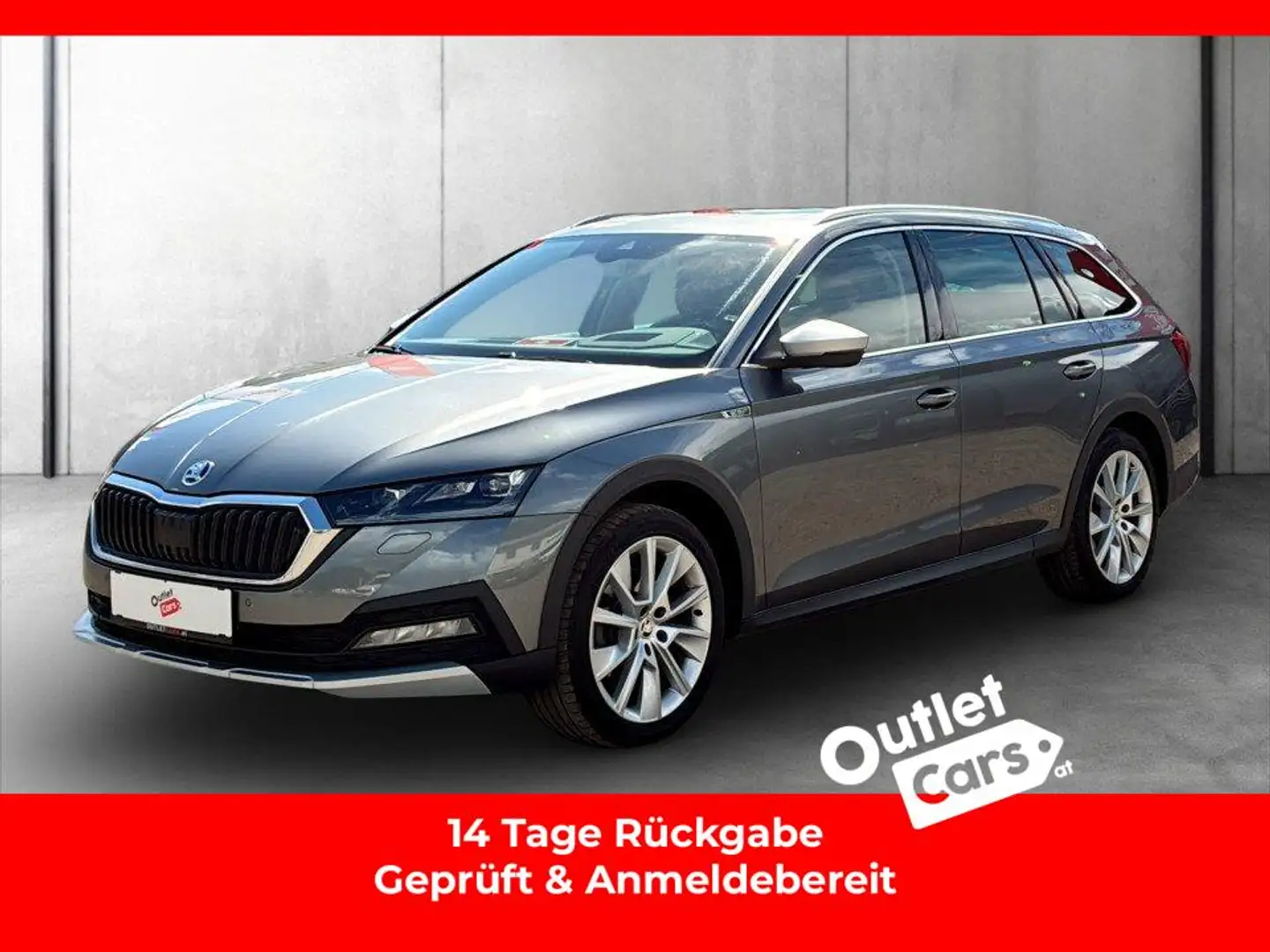 Skoda Octavia Combi TDI 4x4 Scout DSG MATRIX+AHK+VOLL Grau - 1