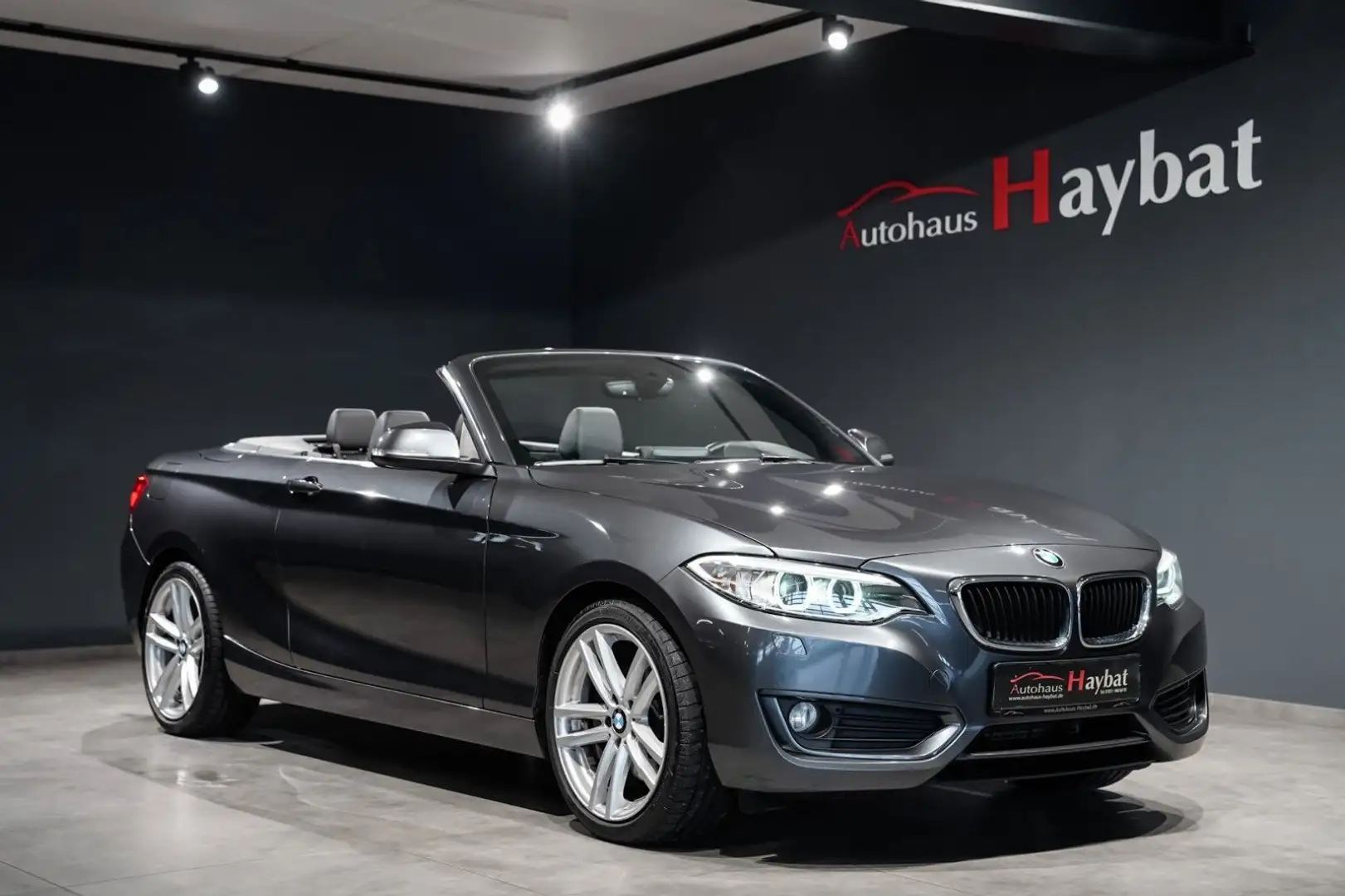 BMW 228 i Cabrio Aut. BiXenon-Navi-Leder-HiFi Grau - 1