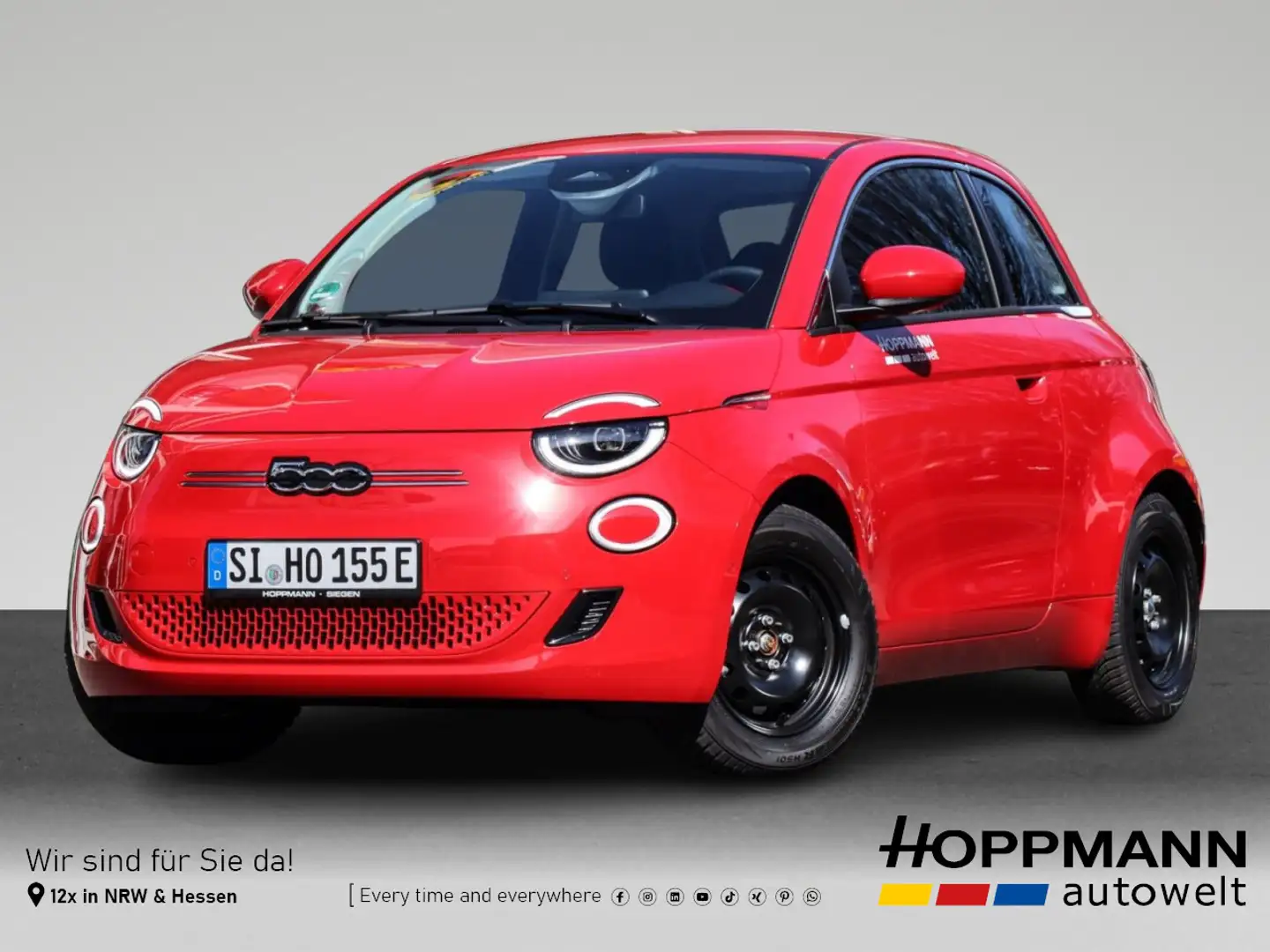 Fiat 500e (Red) 42 KW/H Komfort, Style *Vorführer* Rot - 1