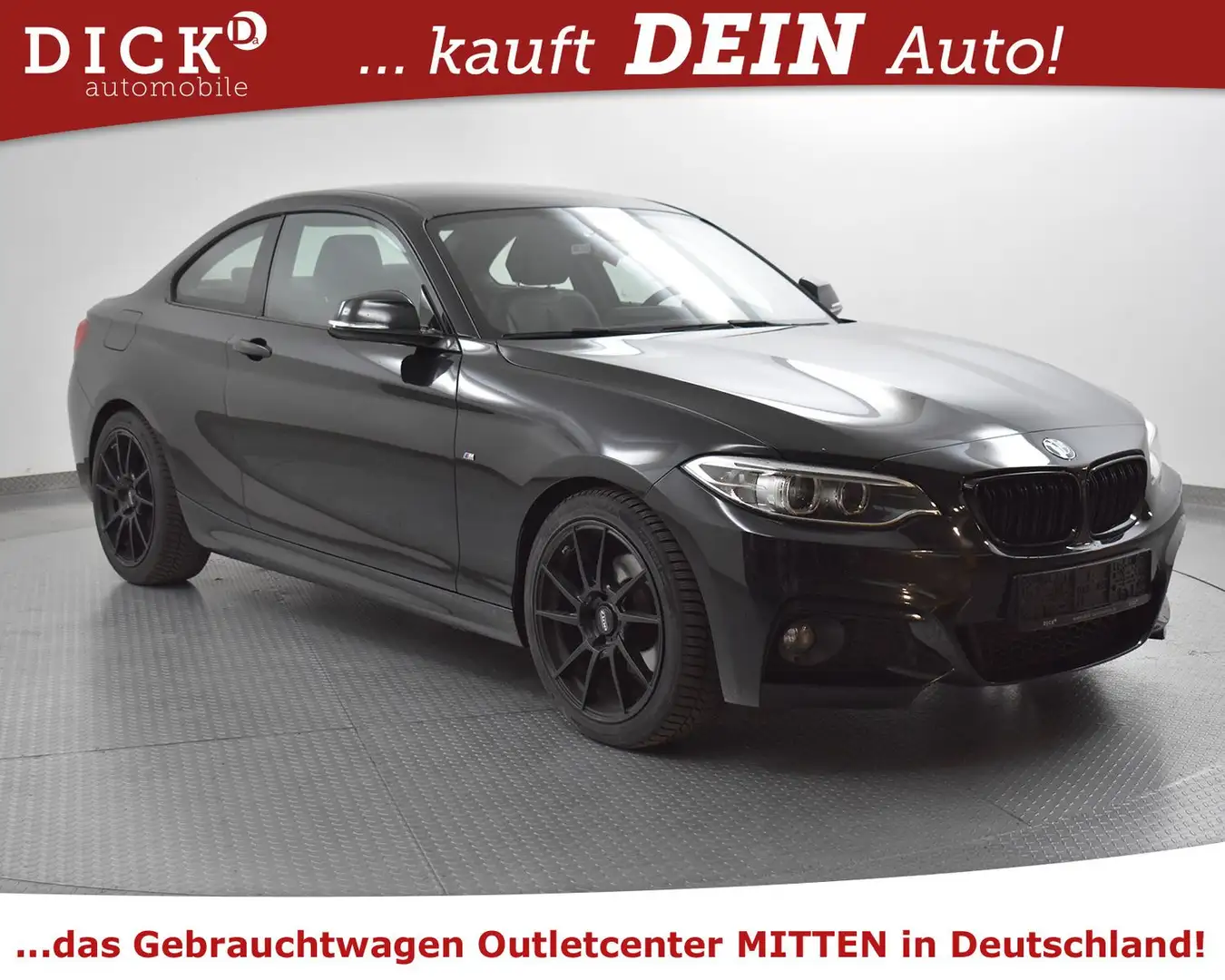 BMW 220 d Coupe M Sport/PAKET SHADO+NAVI+XEN+SHZ+HIFI Nero - 1