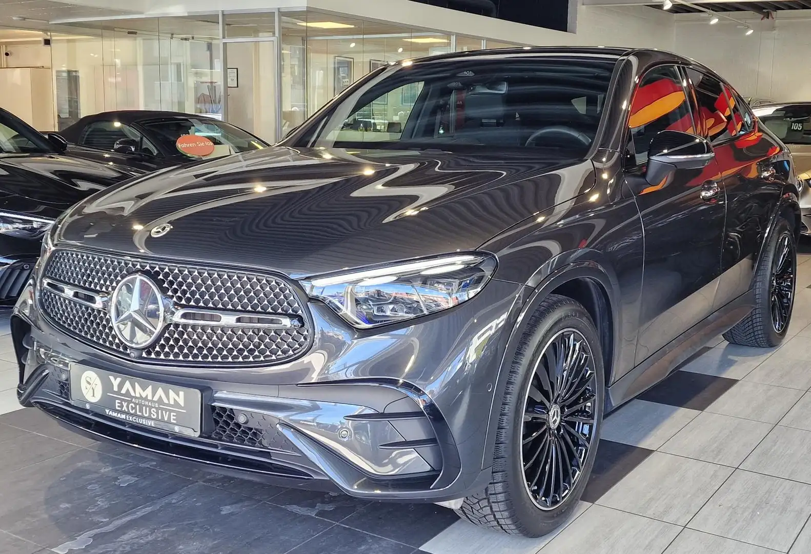 Mercedes-Benz GLC 300 Coupe 4M*AMG*Prem+*Pano*Night*Burm*HUD Grau - 1