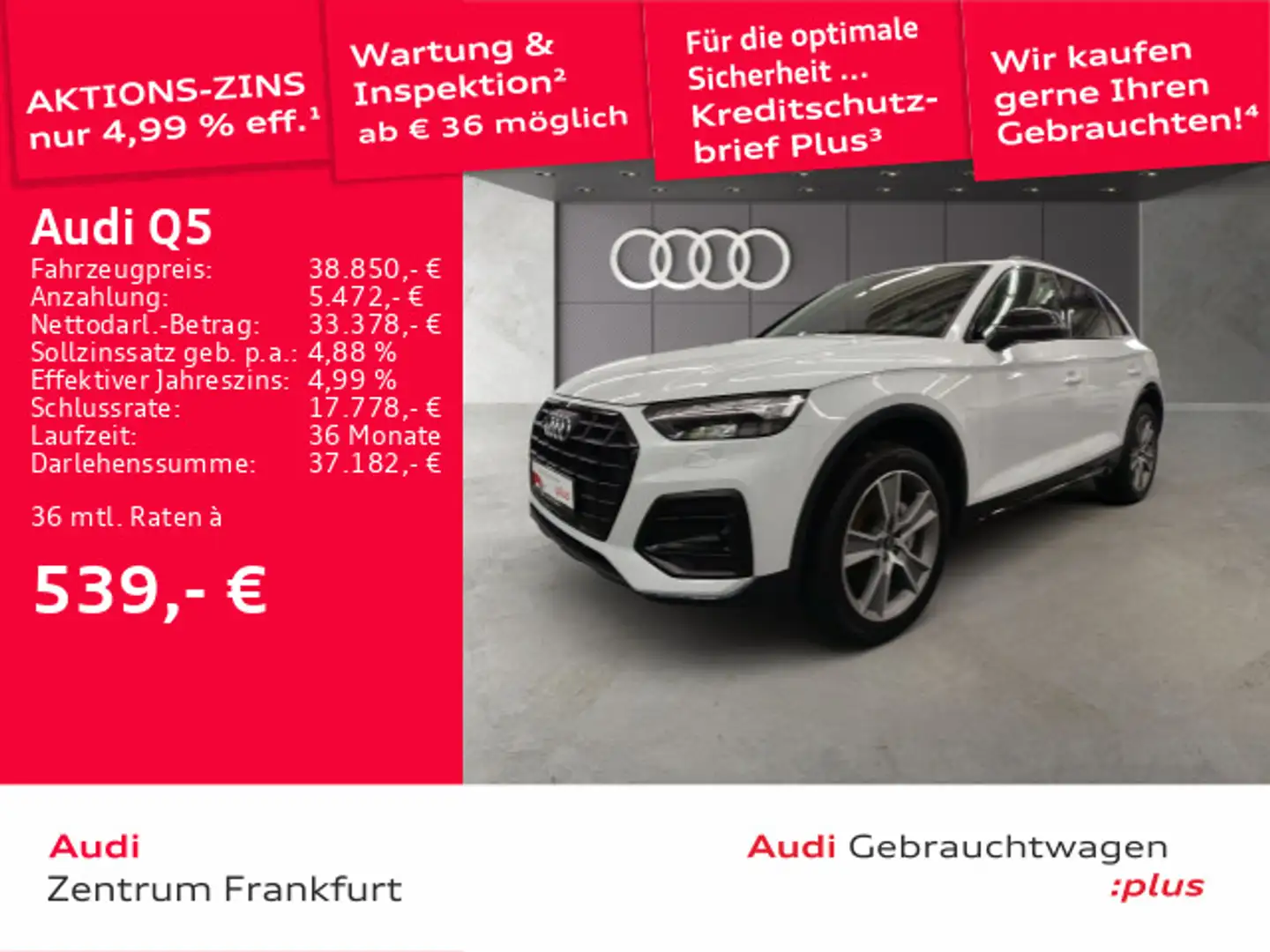 Audi Q5 50 TFSI e quattro S tronic advanced MatrixLED Weiß - 1