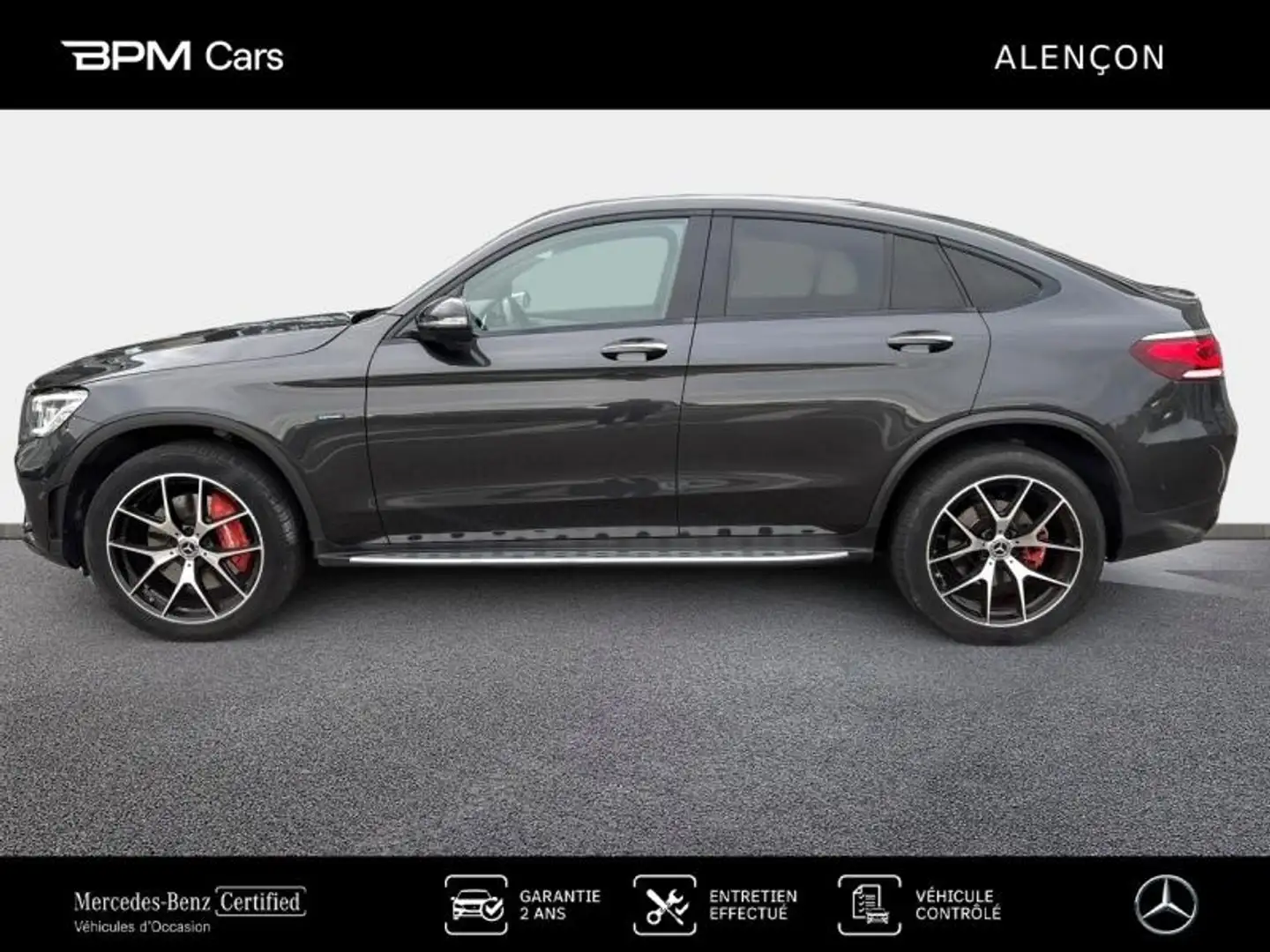 Mercedes-Benz GLC 300 300 de 194+122ch AMG Line 4Matic 9G-Tronic Grijs - 2