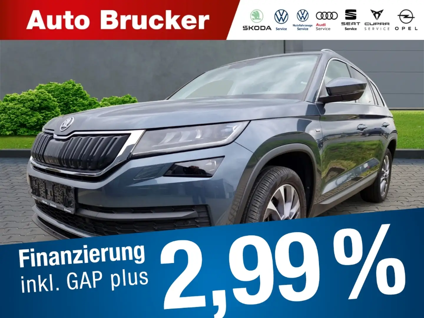 Skoda Kodiaq Drive 125 2.0 TDI DSG EU6d-T  StandHZG AHK Navi Di Gris - 1