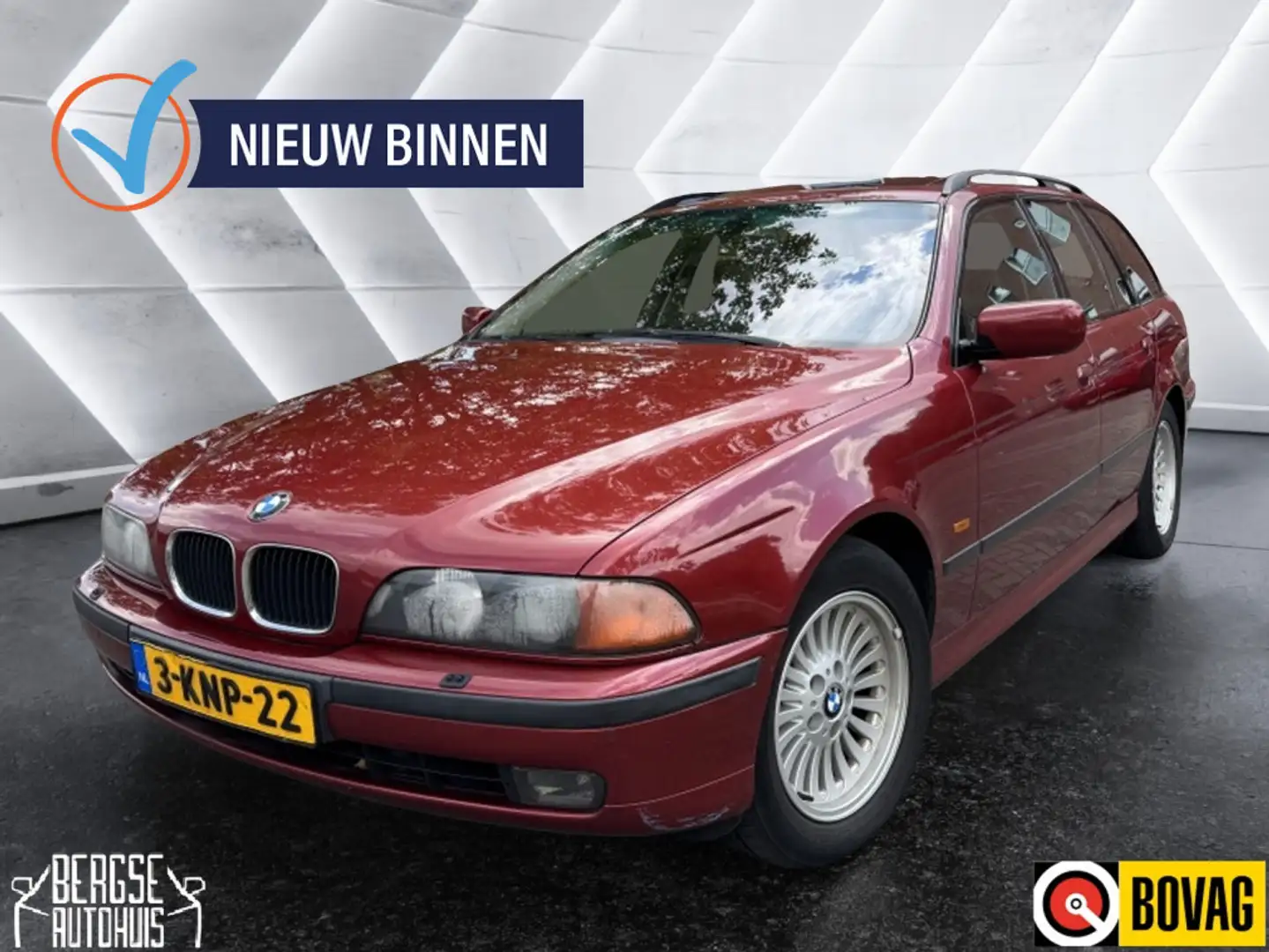 BMW 528 5-serie Touring 528i Executive Dakje Airco Cruise Rood - 1