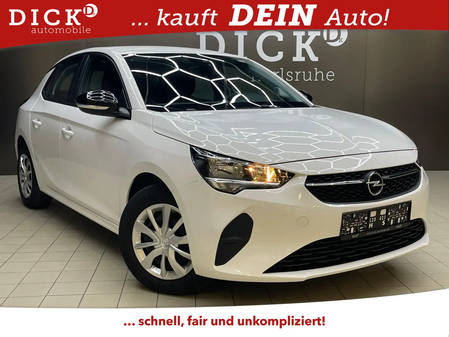 Opel Corsa Edit 5TÜR+NAV+SHZ+KLIMA+KAMER+TEMP+MFL+DAB Blanc - 1