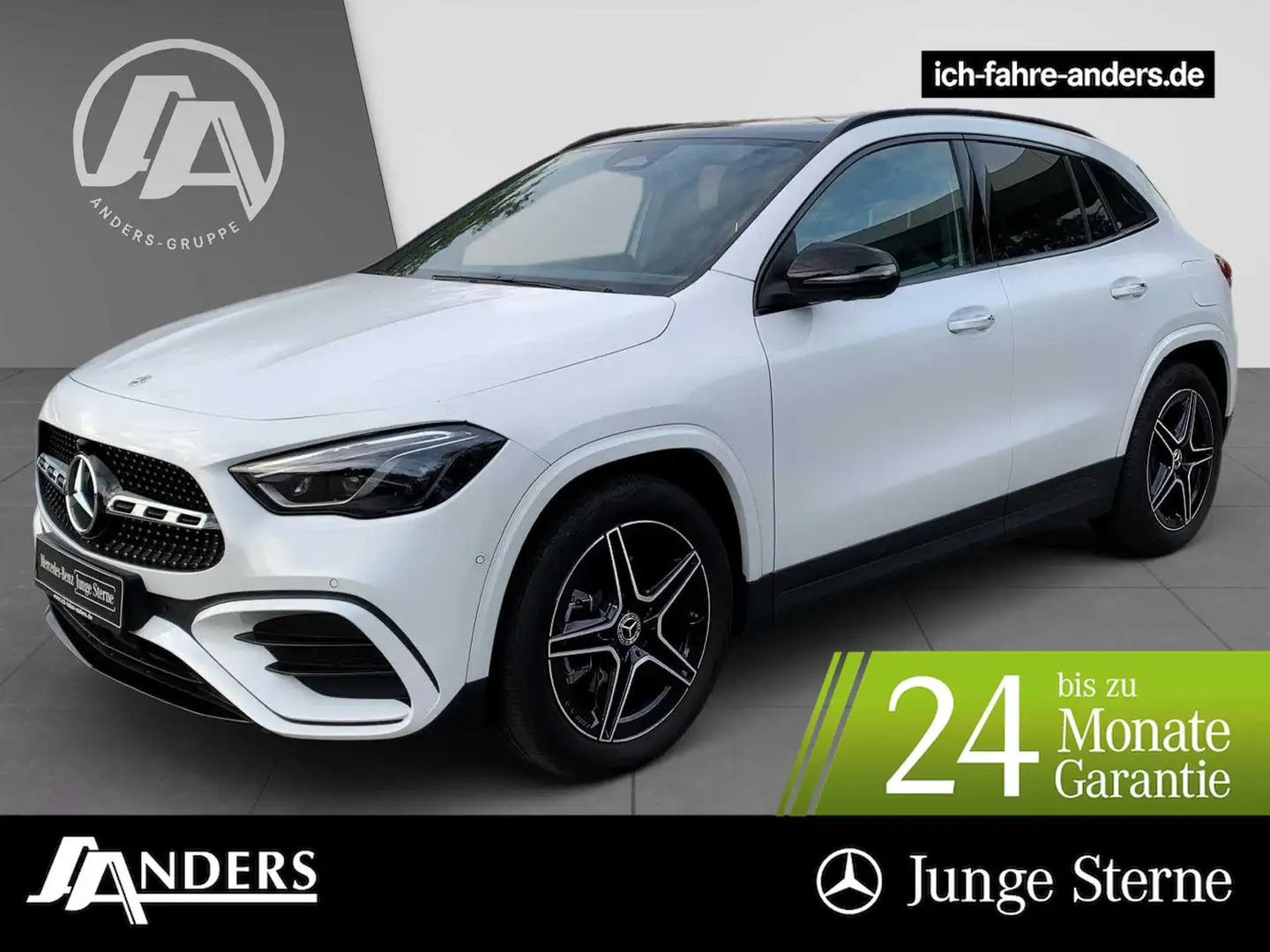 Mercedes-Benz GLA 200 d 4M AMG PREMIUM PLUS+Pano+HUD+360+SOUND Weiß - 1