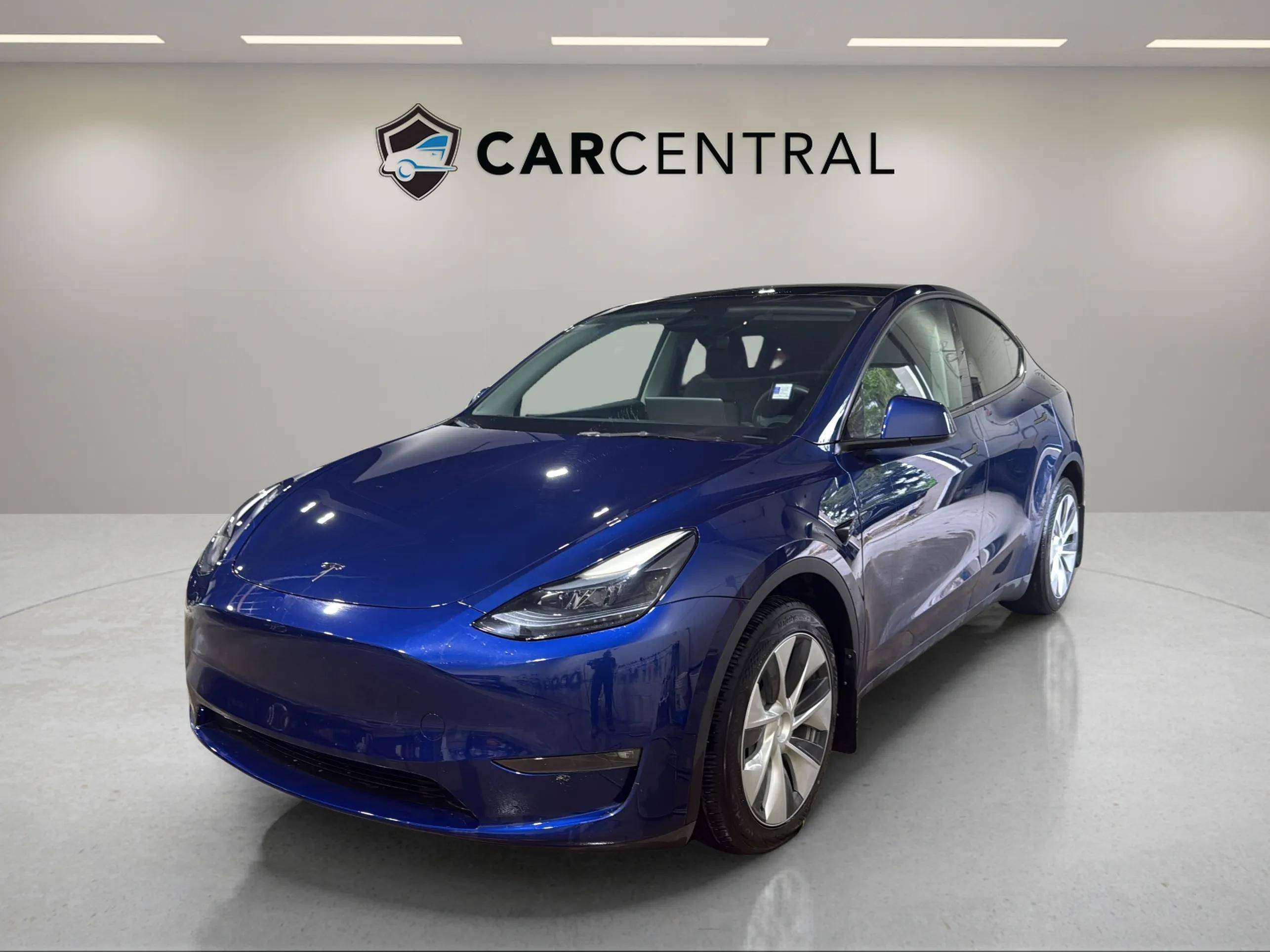 Blue 2024 Tesla Model Y SUV / Crossover All-Wheel Drive 1-Speed Automatic