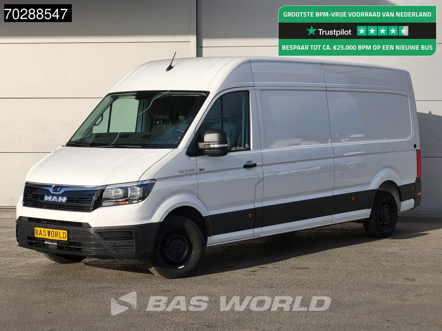 MAN TGE 3.140 Automaat L4H3 Airco Camera Parkeersensoren L Blanc - 1