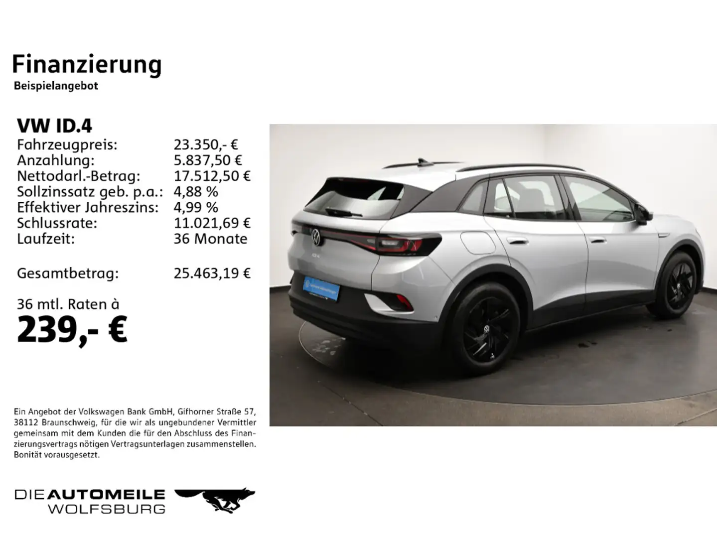 Volkswagen ID.4 Pure Performance LED/Kamera/Keyless Silber - 2