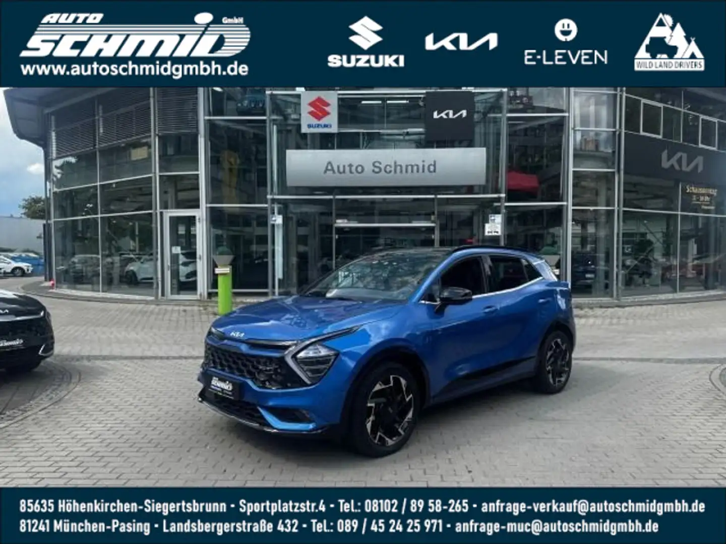Kia Sportage SPORTAGE 1.6T PHEV GT-LINE GLASACH DRIVE SOUND Blauw - 1