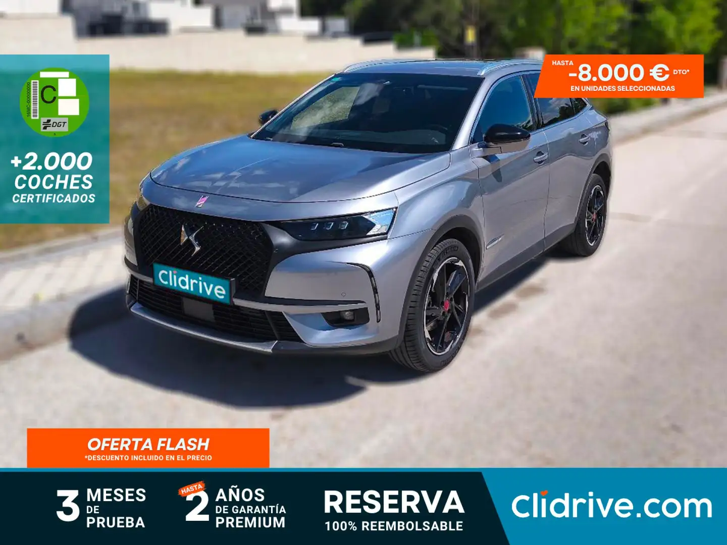 DS Automobiles DS 7 Crossback BlueHDi 132kW (180CV) Auto. PERF.LINE Gris - 1