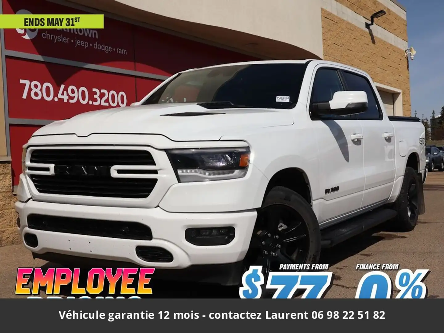 Dodge RAM GT Sport Night 12P 5.7L 4x4 Tout compris hors homo Blanc - 1