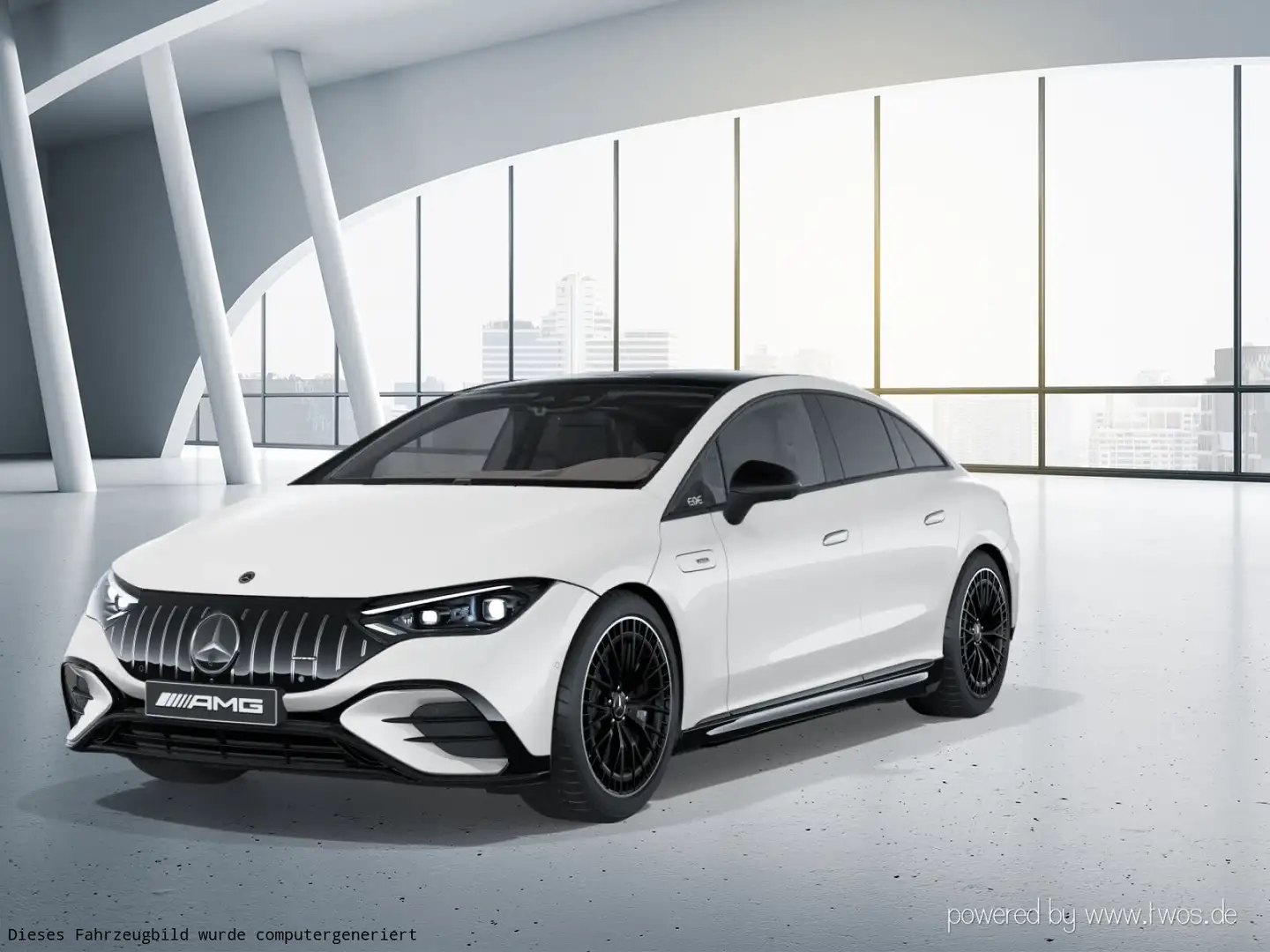 Mercedes-Benz EQE 43 EQE 43 AMG 4M Pano-Dach/Distronic/Digital/Memory Weiß - 2