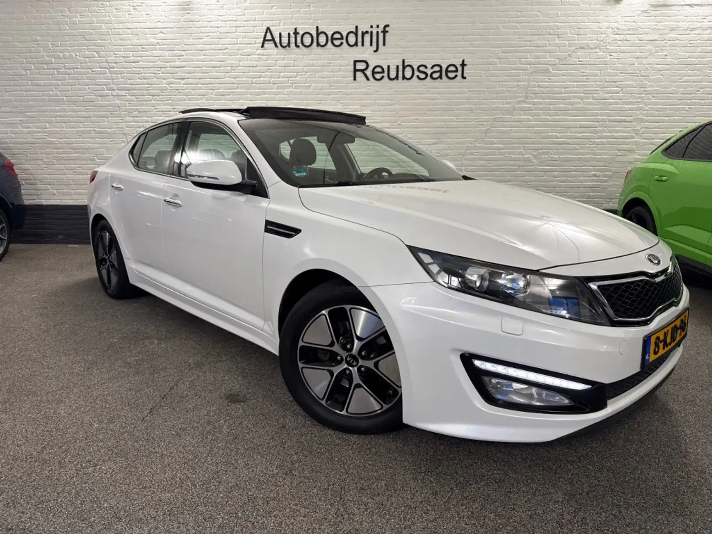 Kia Optima 2.0 CVVT Hybrid Super Pack Nap Panodak Leder Memor Blanc - 1