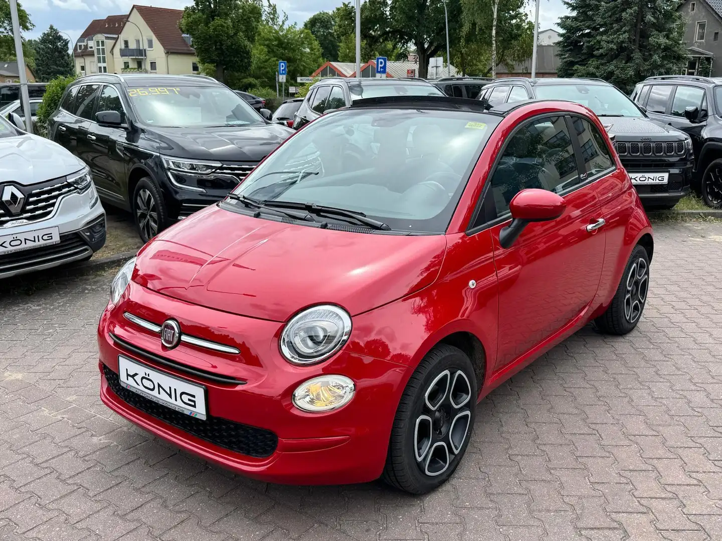 Fiat 500C Cabrio 1.0 GSE CLUB KLIMA*CARPLAY*TEMPO*PDC Rot - 1