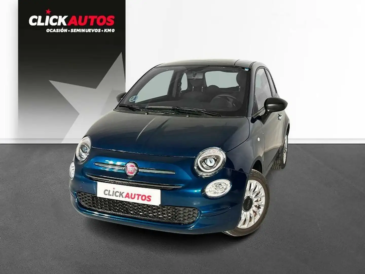 Fiat 500 1.0 Hybrid 70CV Monotrim Bleu - 1