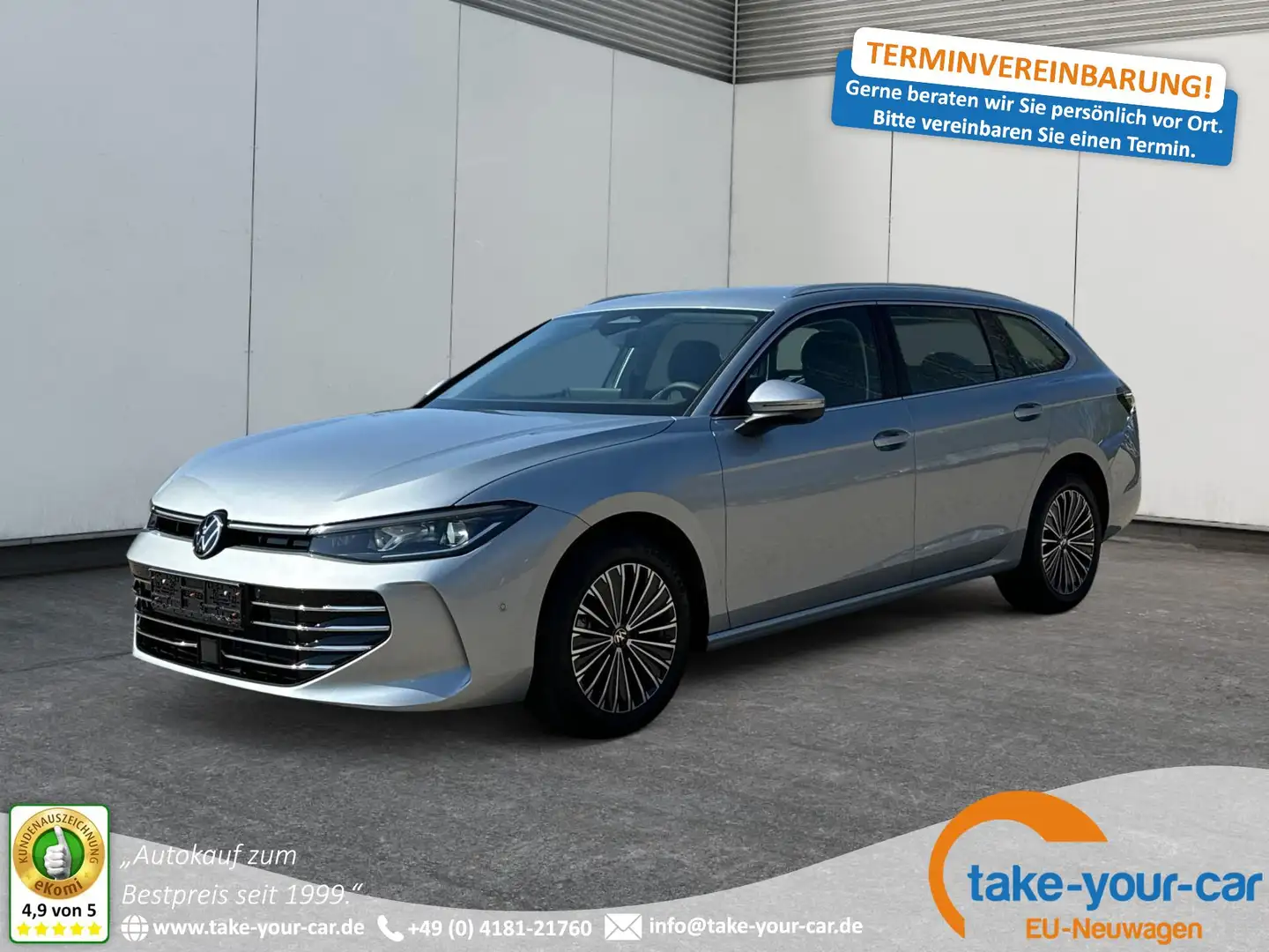 Volkswagen Passat Variant Elegance DSG+AHK+NAVI+MATRIX+MASSAGE+ACC+KAMERA... Argento - 1