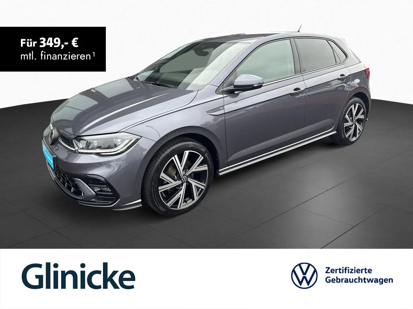 Volkswagen Polo 1.0 TSI DSG R-Line Navi Matrix-LED RFK PDC Grau - 1