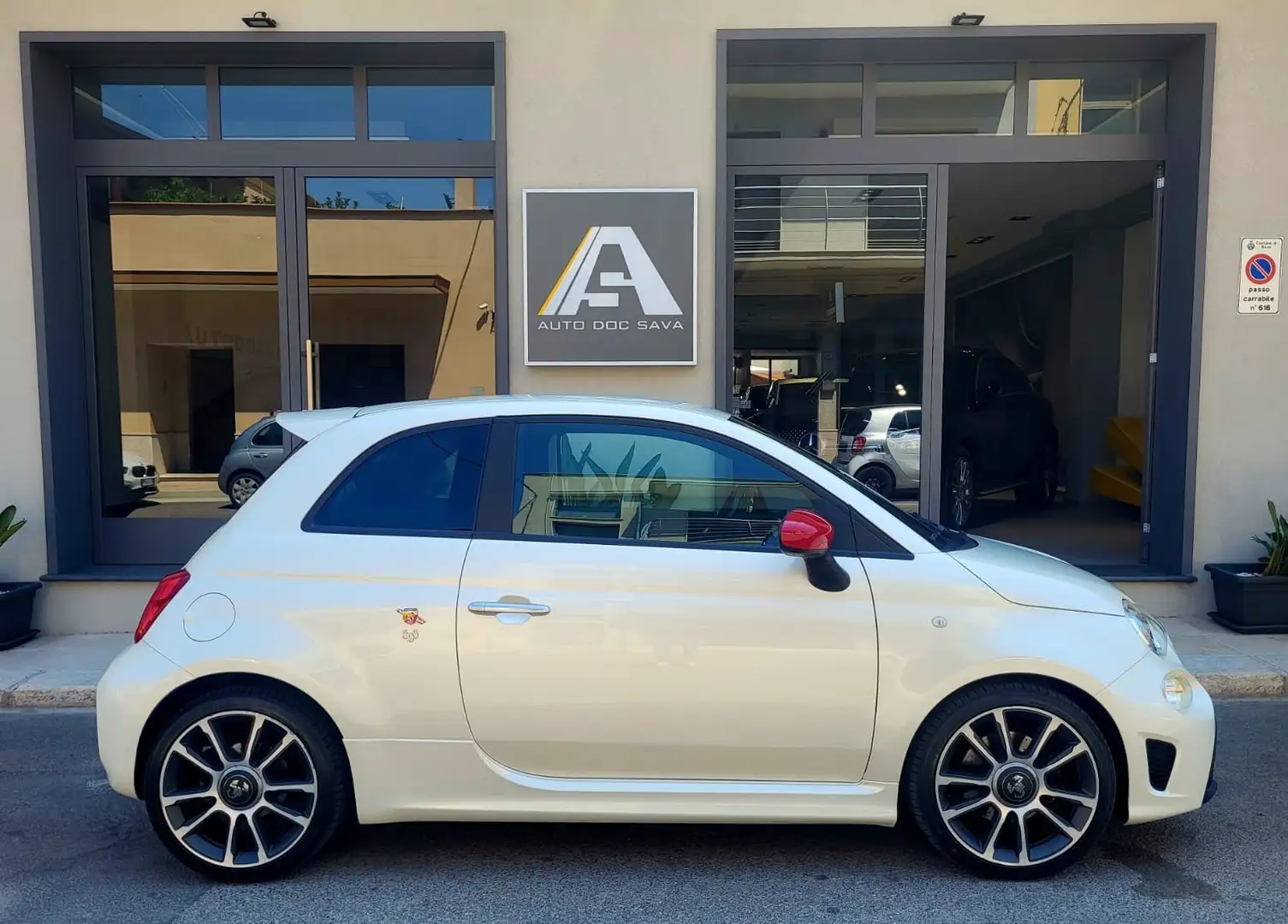 Abarth 595 595 1.4 t-jet Turismo 165cv+Led+Navy+Km 18500.. Bianco - 1