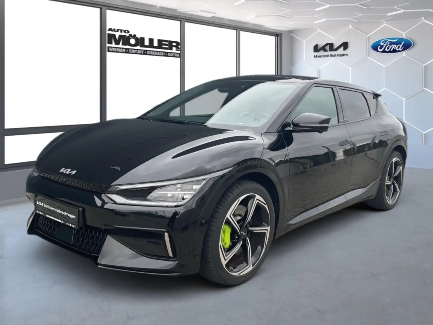Kia EV6 GT AWD SV HUD AHK-abnehmbar Panorama Navi Leder Tü Schwarz - 2