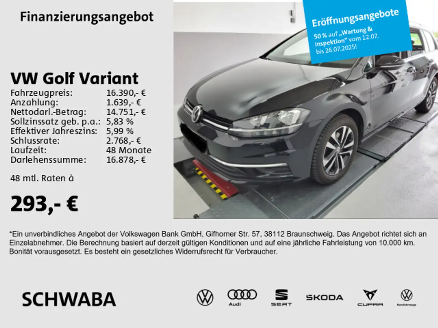 Volkswagen Golf Variant Golf VII Variant IQ.DRIVE 1.6 TDI *ACC*AHK*16''* Чёрный - 1