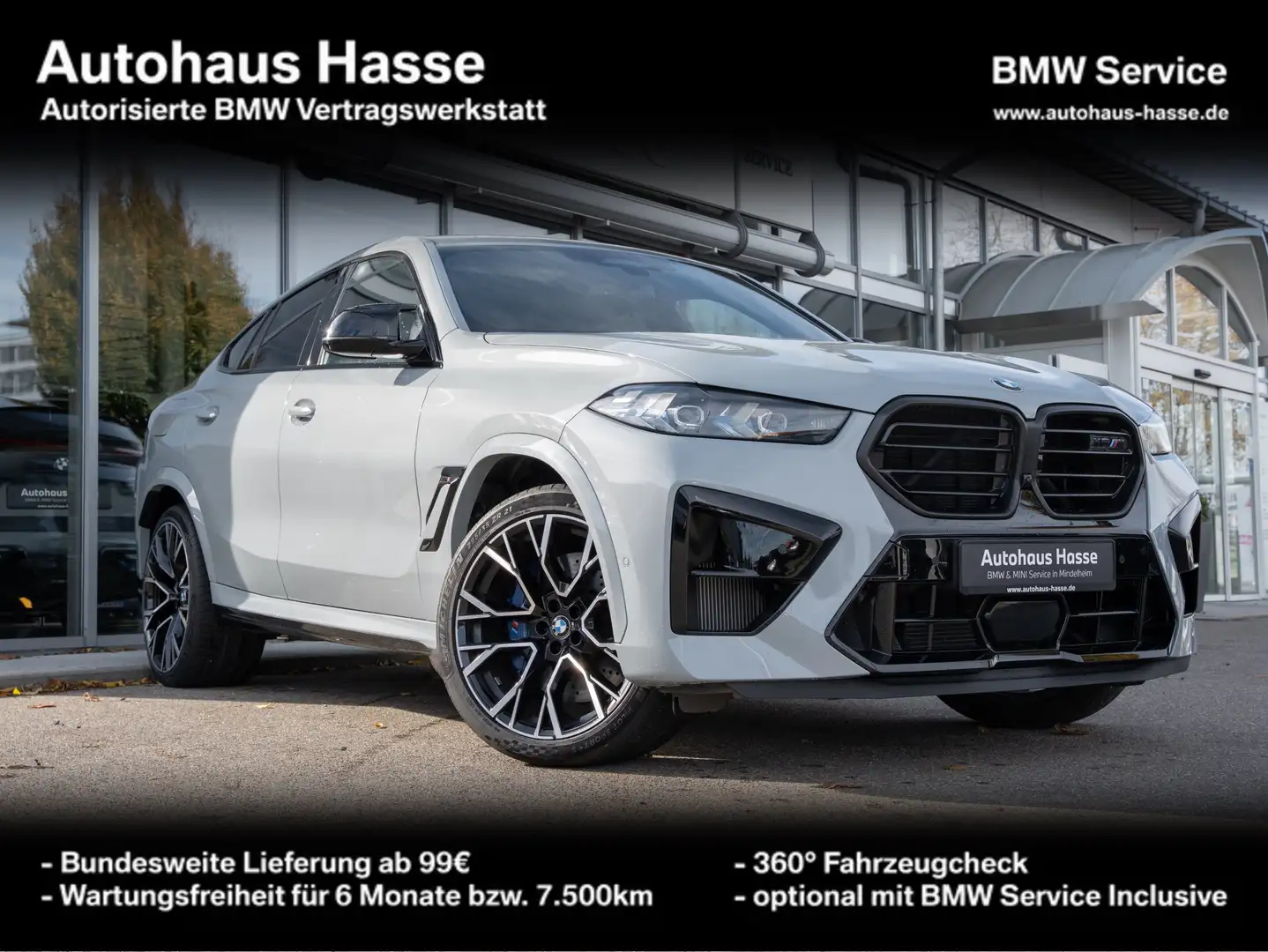 BMW X6 M Competition DrAPro 360° AHK PANO SITZLÜFT Gris - 1