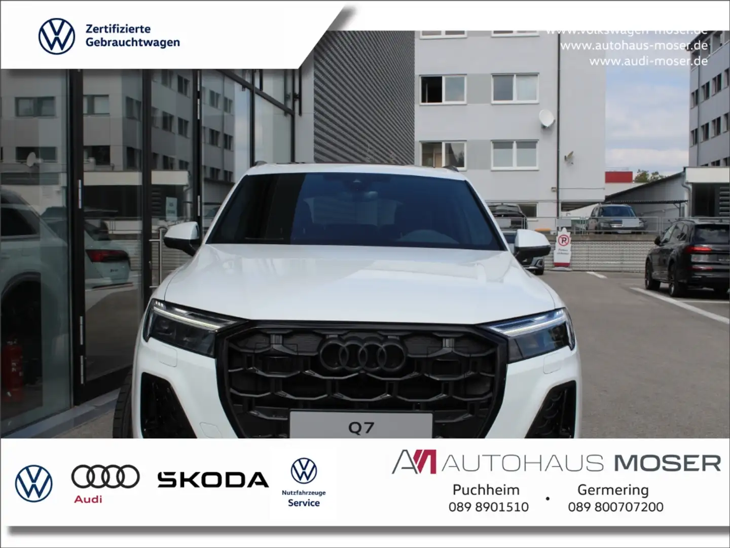Audi Q7 50 TDI qu.Tiptr. S-Line ACC*MTRX*Pano*B&O*AHK!!! Weiß - 1