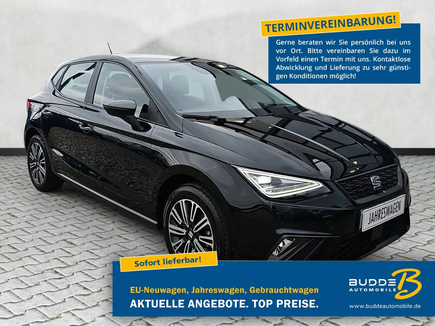 SEAT Ibiza 1.0 TSI Style / Tempomat / Voll-LED / PDC Schwarz - 1
