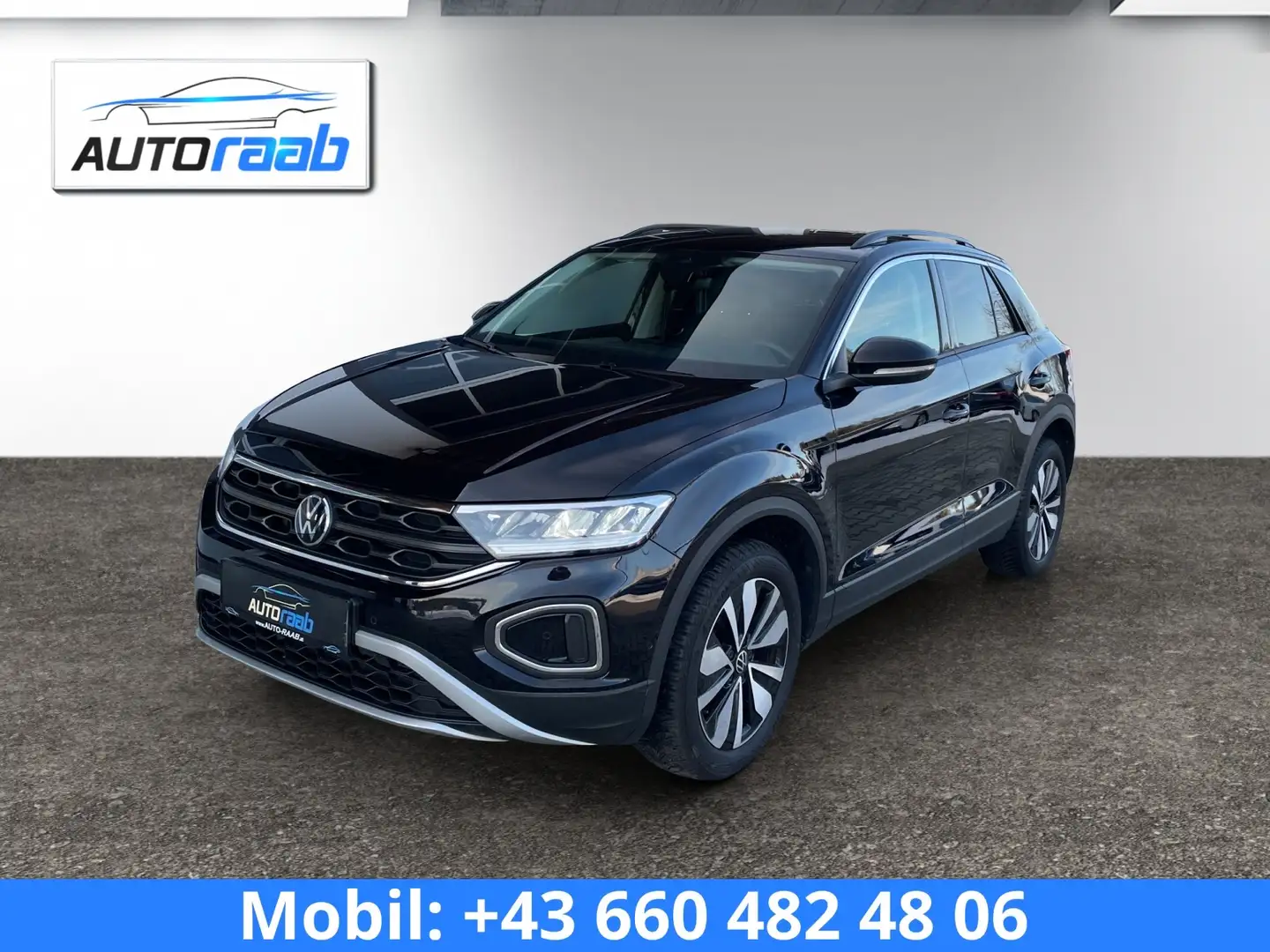 Volkswagen T-Roc Goal 1,0 TSI *DIGITAL*PDC*ACC*APP*NAVI*LED* Schwarz - 1