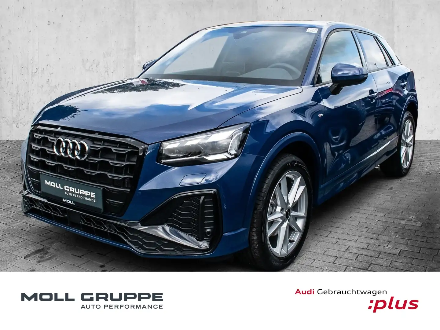 Audi Q2 35 TFSI S tronic S line (Navi plus*Matrix LED) Bleu - 1