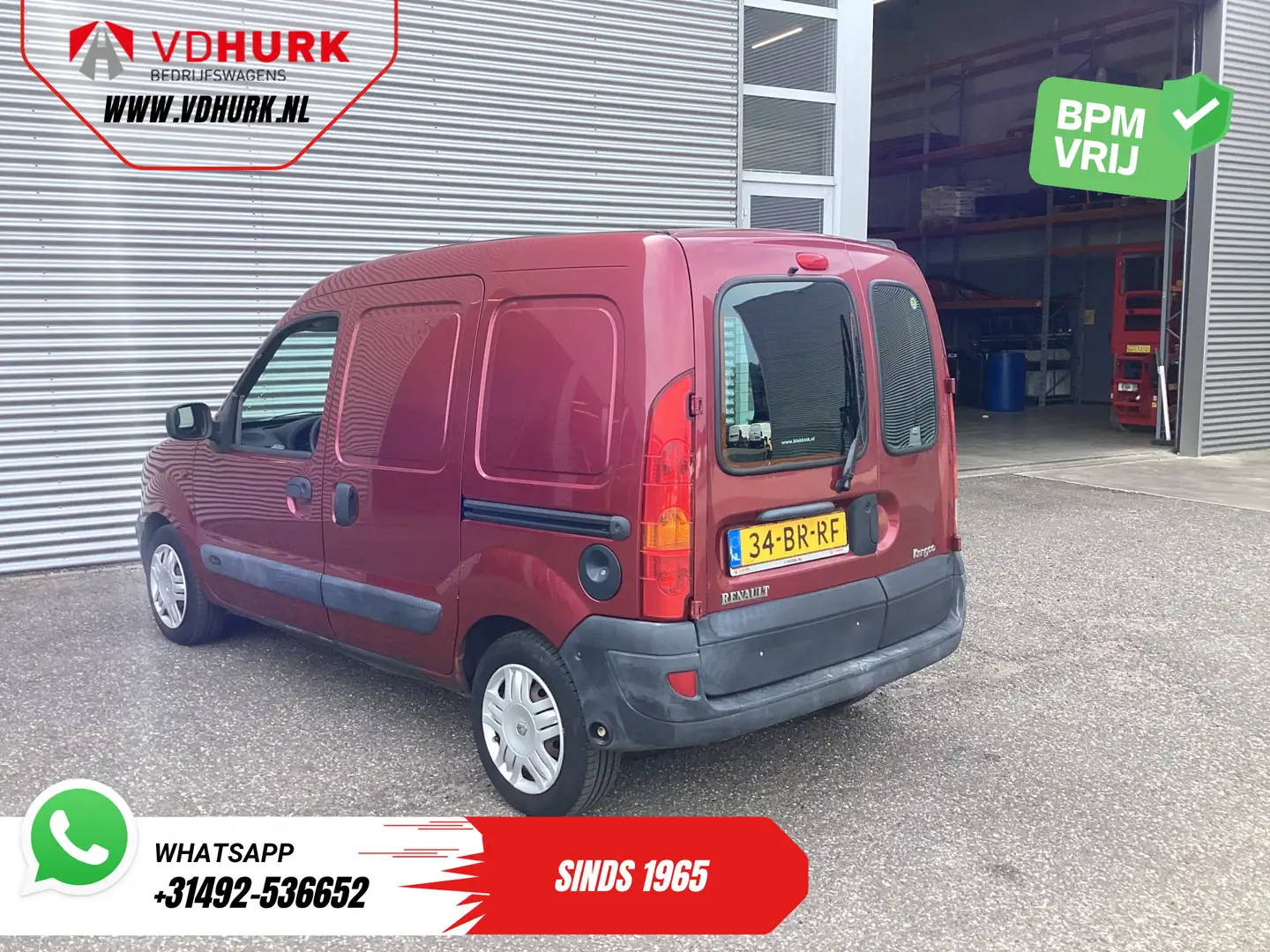 Renault Kangoo Express 1.6 95 pk Aut. LPG EXPORT ONLY Handgas-rem Rood - 2