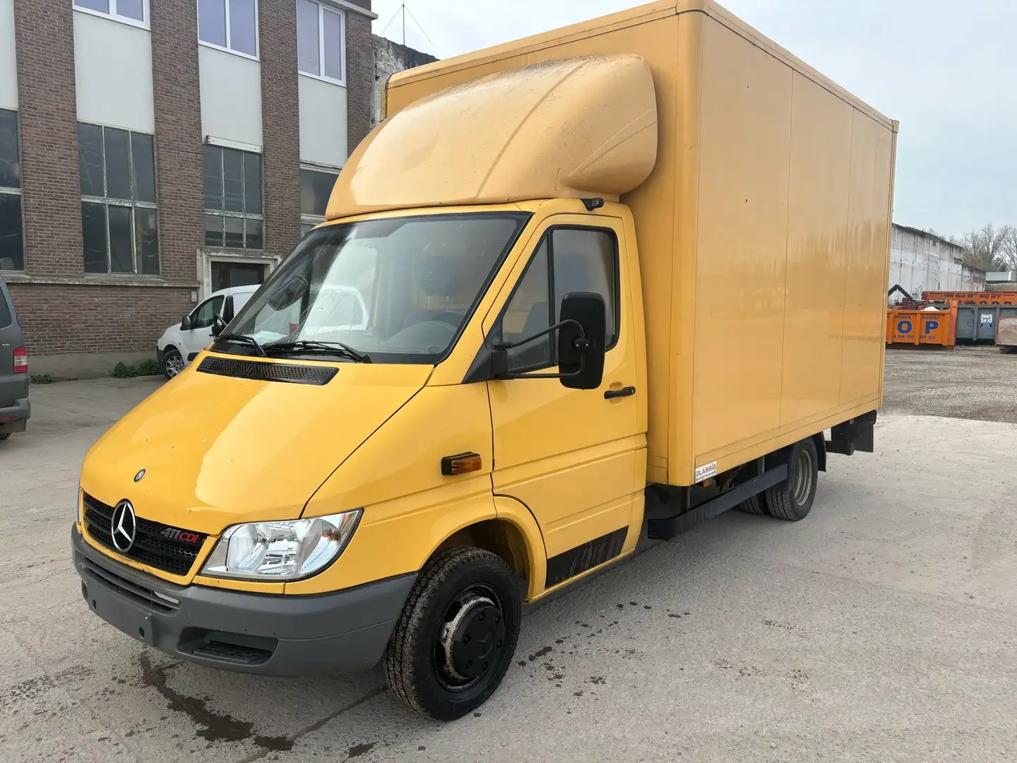 Mercedes-Benz Sprinter CHASSIS CAB 411 CDI 40 3.5t Hayon+Caisse Жовтий - 1