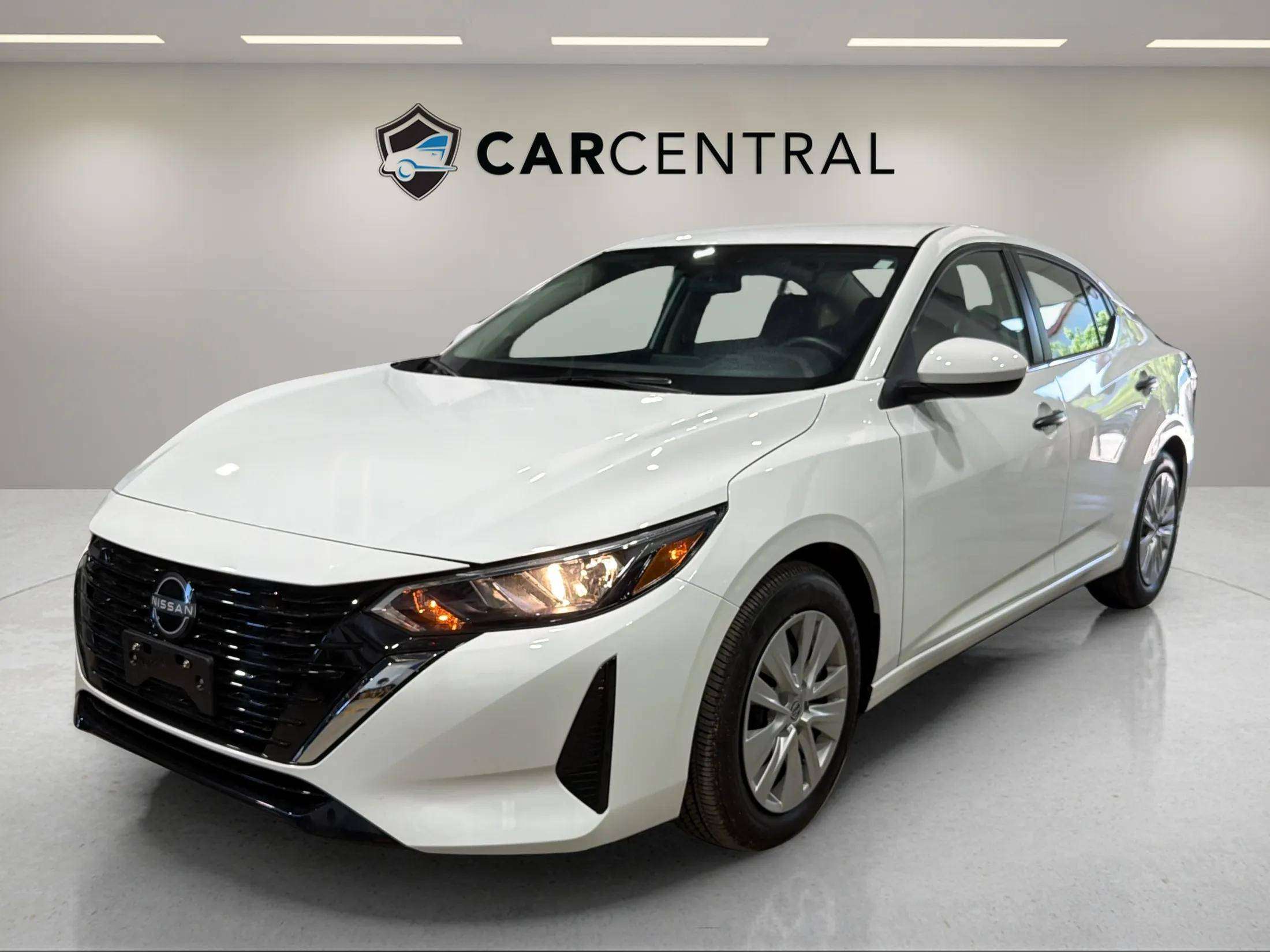 White 2024 Nissan Sentra Sedan Front-Wheel Drive Continuously Variable Transmission