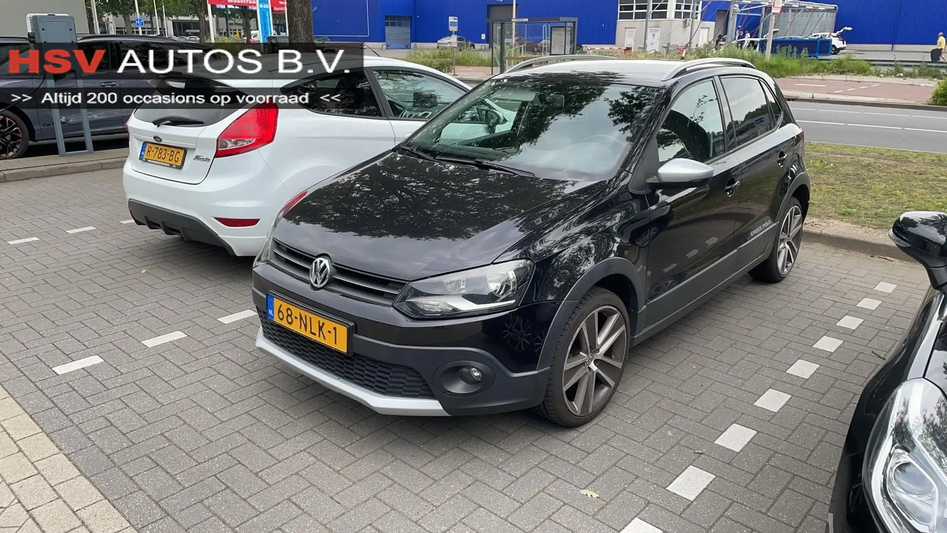Volkswagen Polo Cross 1.4-16V airco LM 4-deurs org NL Zwart - 1