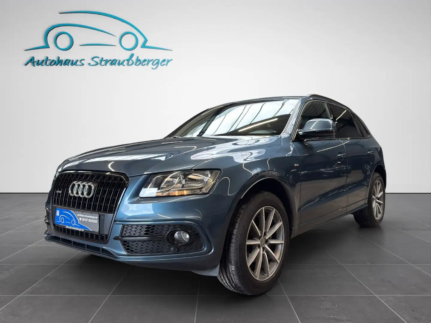 Audi Q5 2.0 TFSI quattro AHK ACC S line DSP Sthz Pano Blau - 2