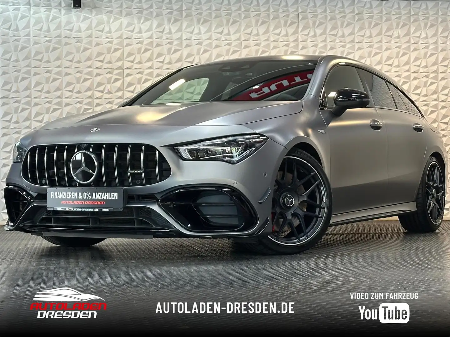 Mercedes-Benz CLA 45 AMG CLA45 SB S AMG 4M+ NIGHT#HUD#360CAM#SPUR#BURMES Серый - 1