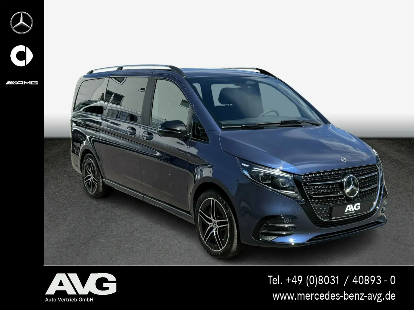 Mercedes-Benz V 300 V 300 d 4MATIC EXCLUSIVE Lang AMG Navi LED 360° Blauw - 2