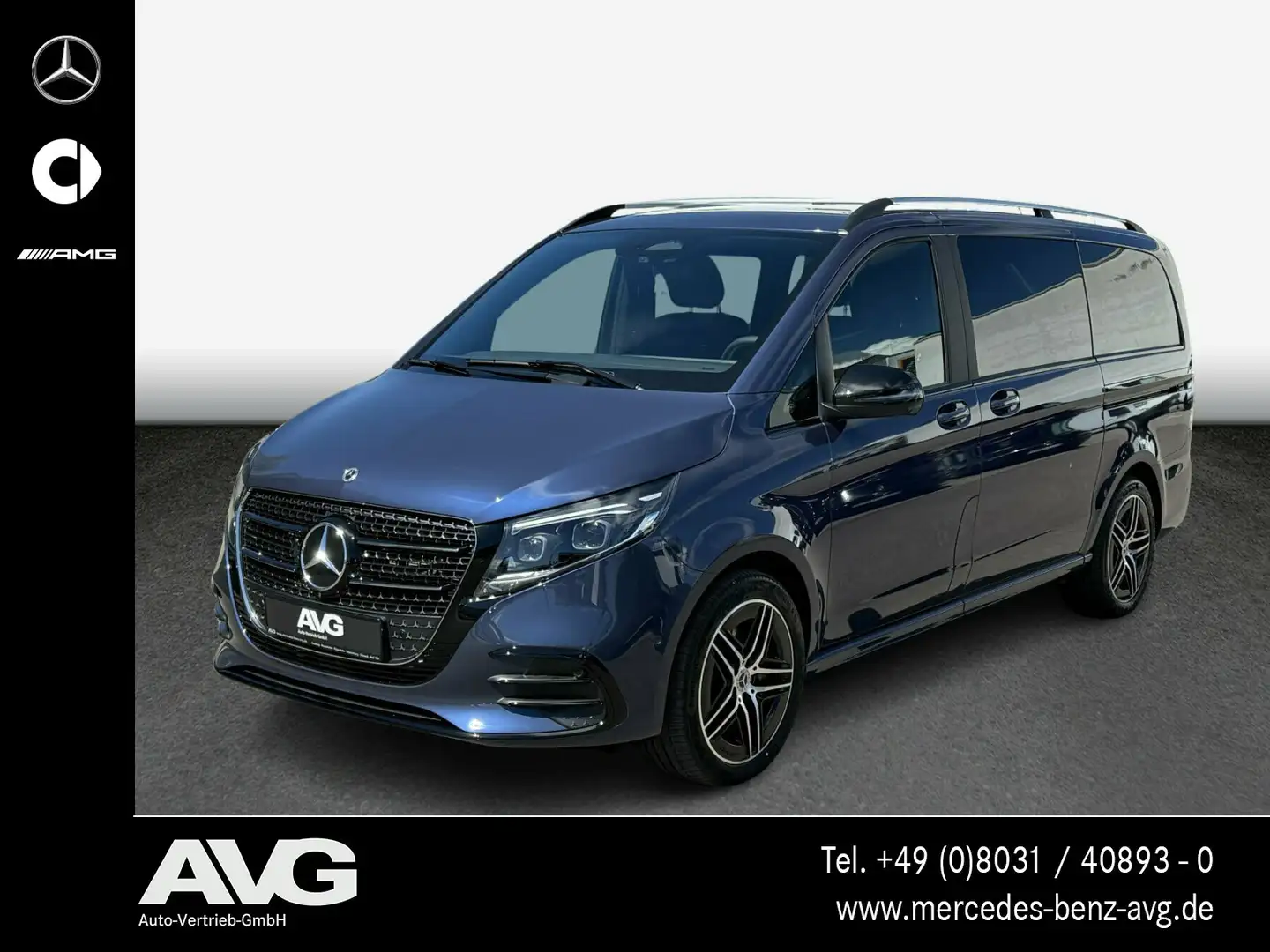 Mercedes-Benz V 300 V 300 d 4MATIC EXCLUSIVE Lang AMG Navi LED 360° Blauw - 1