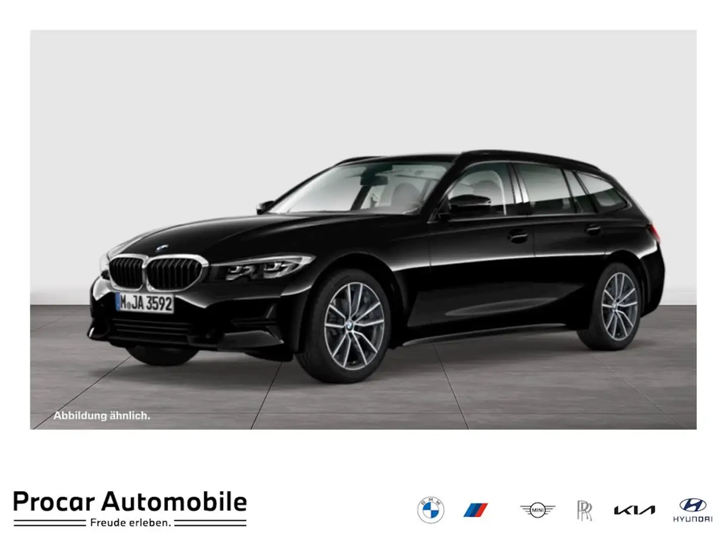 BMW 318 i Touring NAVI LED PDC V+H DAB Tempomat Sitzheiz. Schwarz - 1