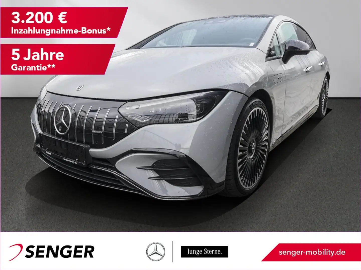 Mercedes-Benz EQE 350 EQE AMG 43 4M Airmatic DigitalLight HeadUp Pano Gris - 1