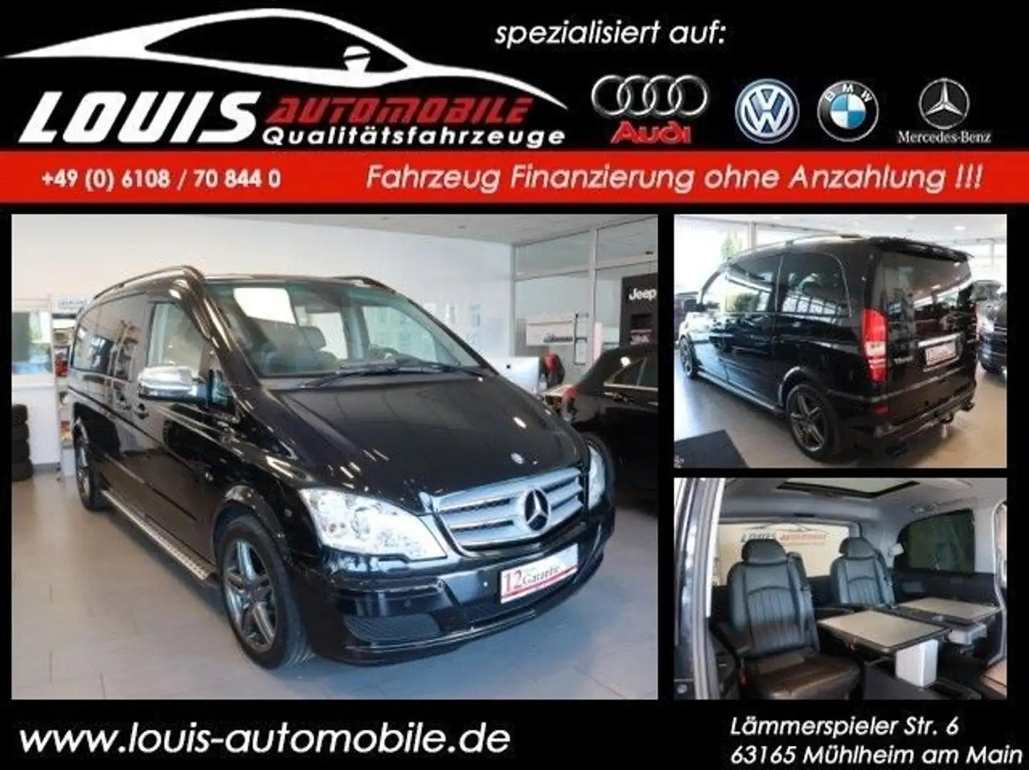 Mercedes-Benz Viano 3.0 CDI Ambiente Edition Panoramd./6-Sitze Schwarz - 1