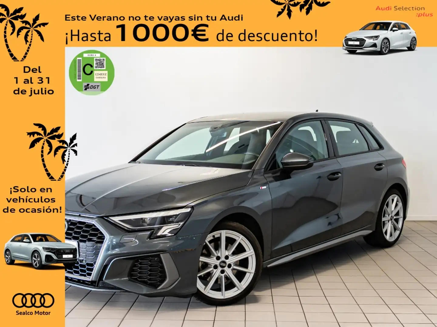 Audi A3 Sportback 35 TFSI Genuine Gris - 1
