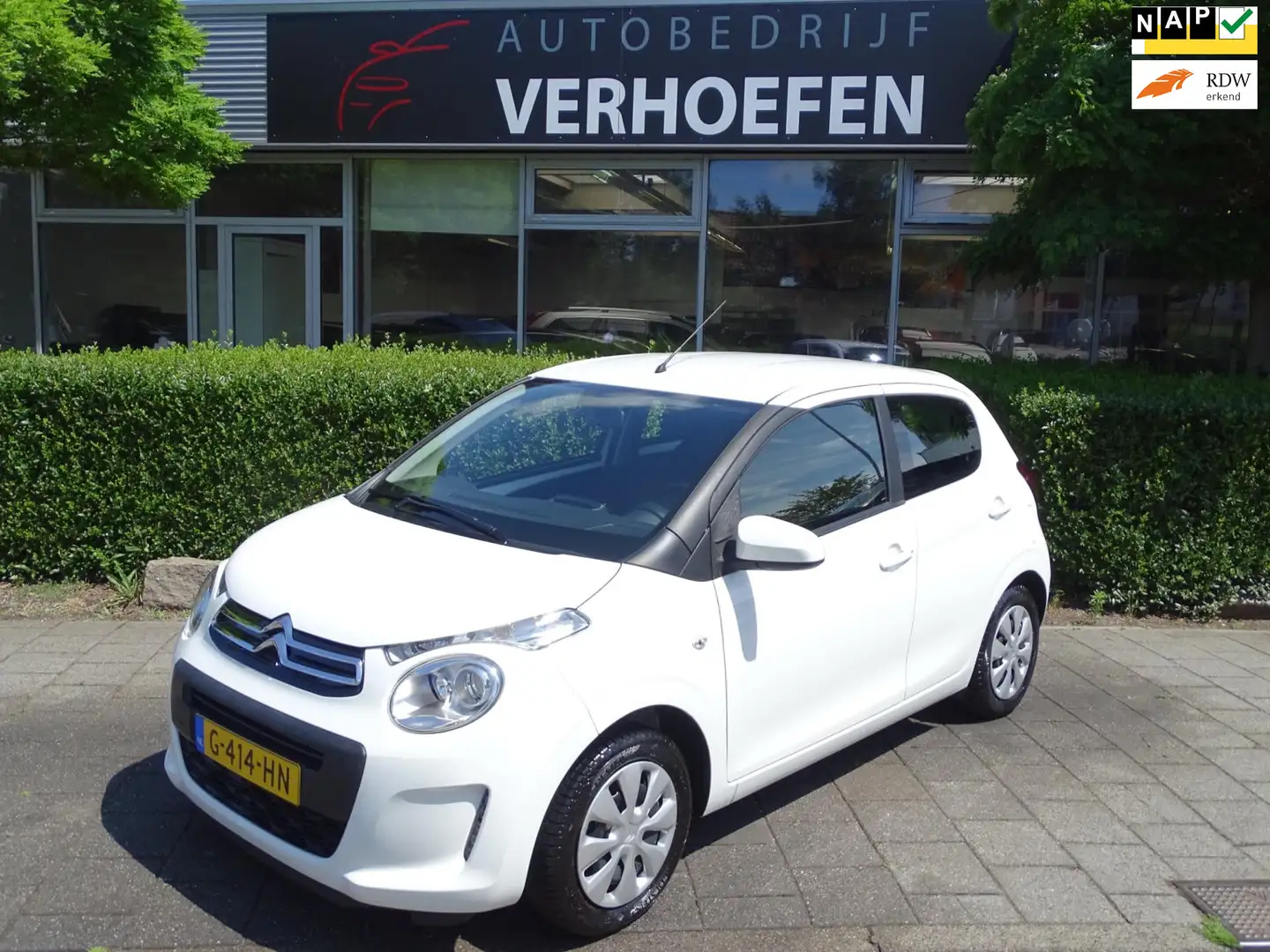 Citroen C1 1.0 VTi Feel - PARKEERCAMERA - CARPLAY - ORG NL - Wit - 1