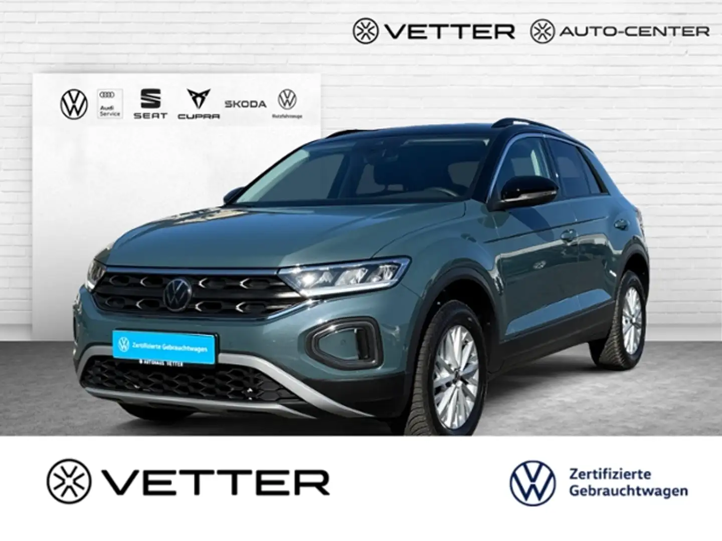 Volkswagen T-Roc Life DSG KLIMA LED NAVI ALU Blau - 1