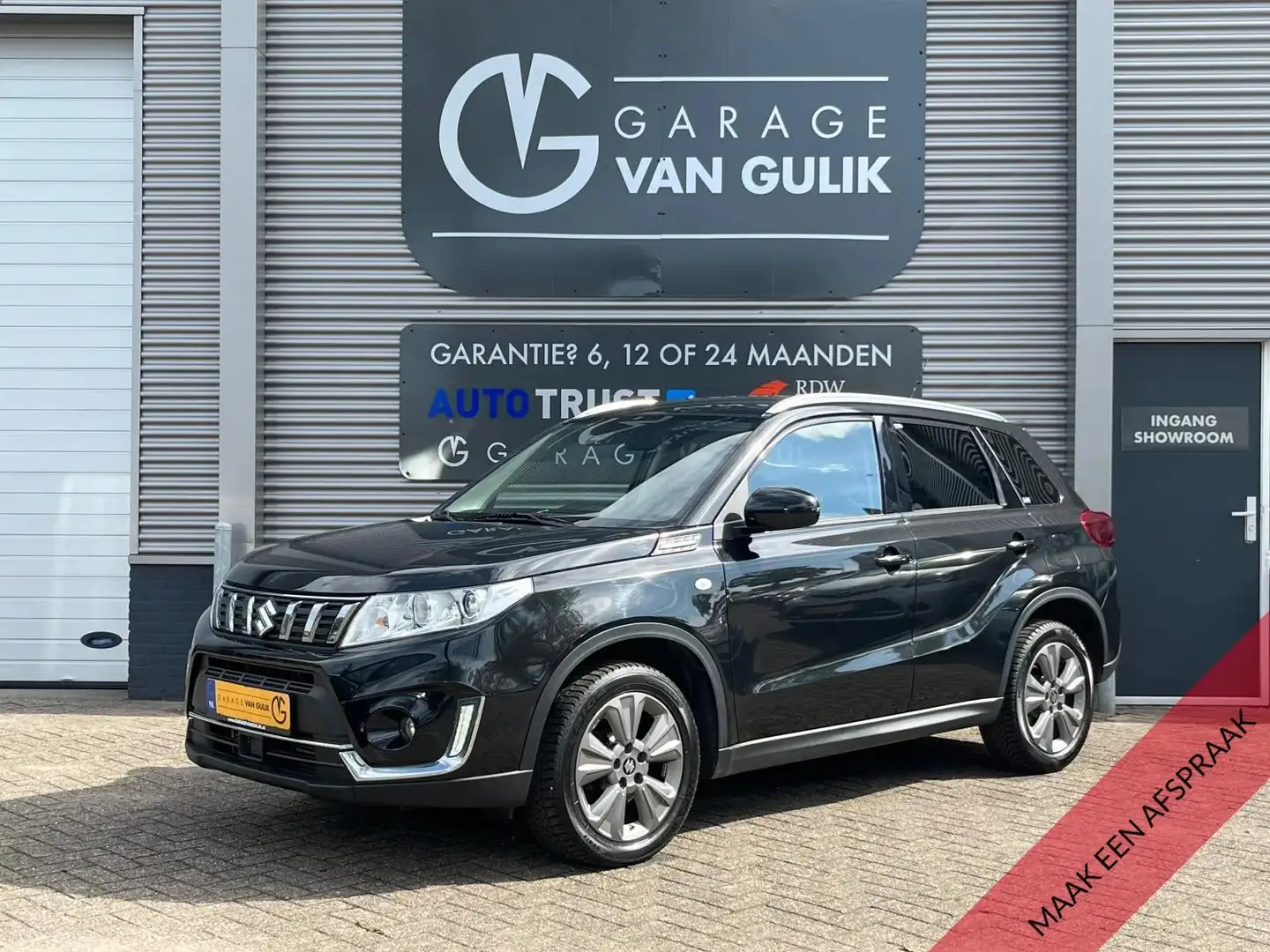 Suzuki Vitara 1.4 Boosterjet 140PK AllGrip Clima,Cruise,LaneAssi Zwart - 1