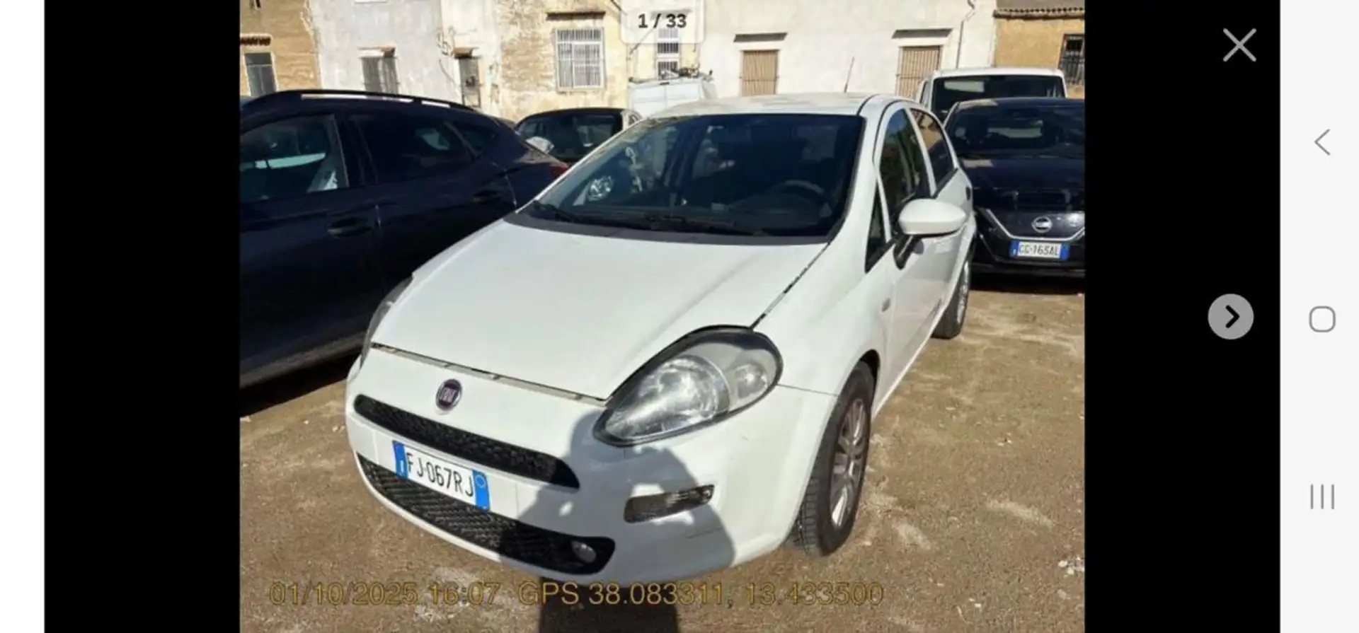 Fiat Punto 1.3 MJT II S&S 95 CV 5 porte Street Weiß - 1