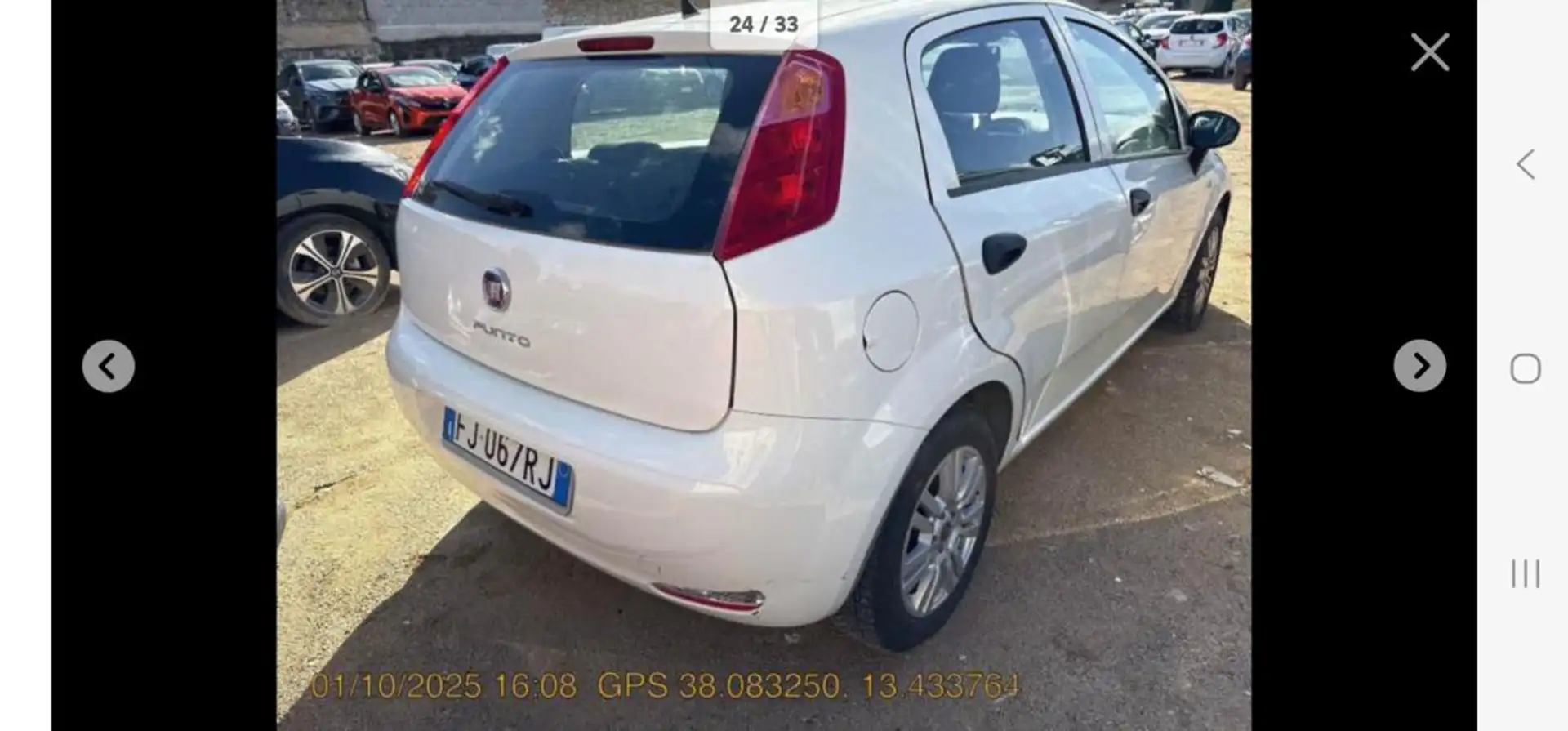 Fiat Punto 1.3 MJT II S&S 95 CV 5 porte Street Weiß - 2
